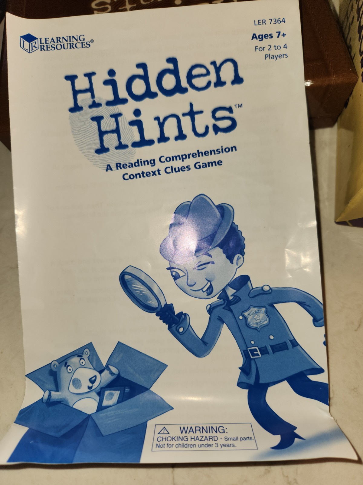 Learning Resources Hidden Hints Mystery Word Game Reading Comprehension Context
