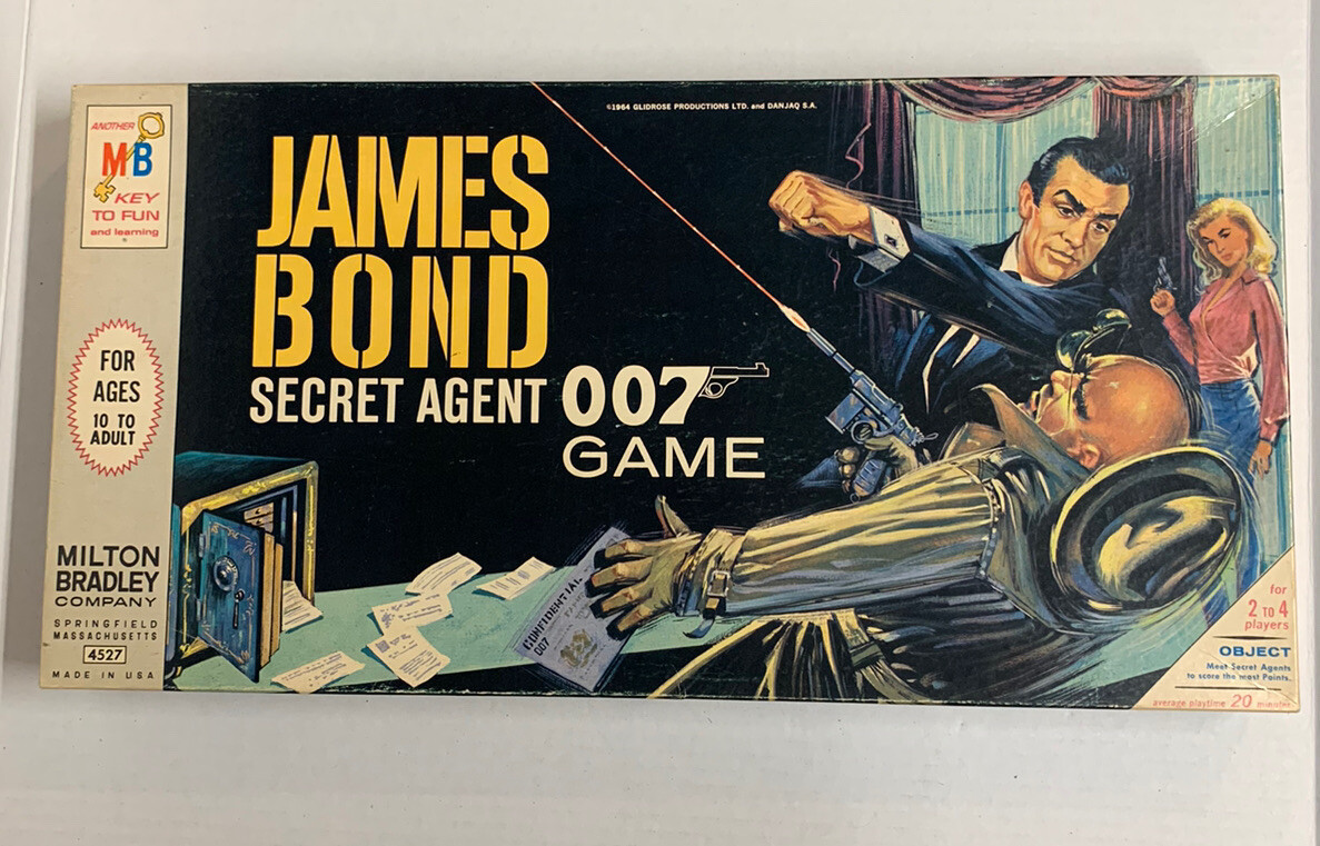 VINTAGE – James Bond 007 Secret Agent Board Game – Milton Bradley 1964