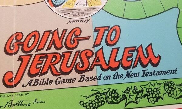 Going To Jerusalem Parker Brothers 1955 Vintage Board Game