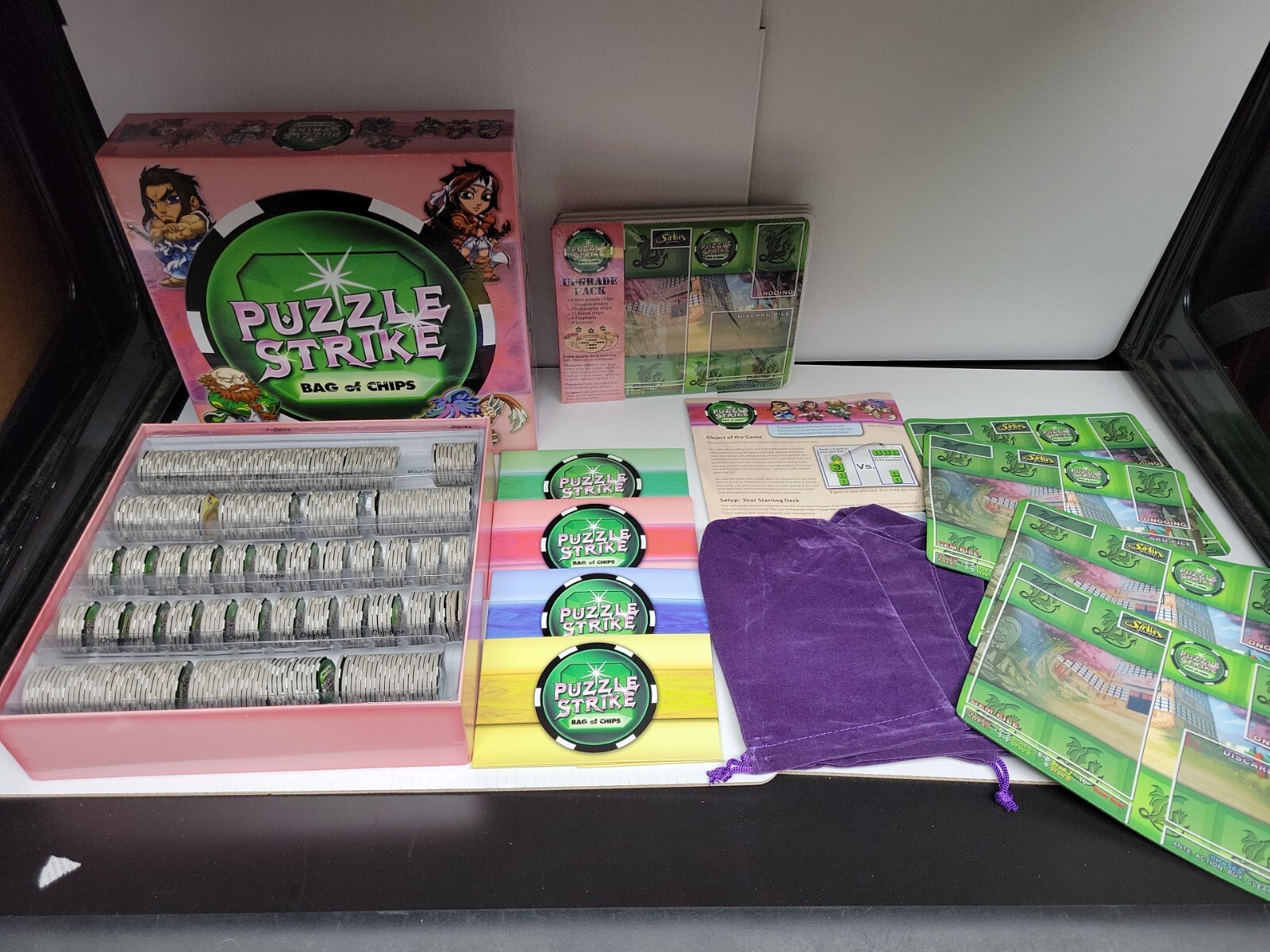 Puzzle Strike: Bag of Chips and upgrade pack by Sirlin games Used Complete