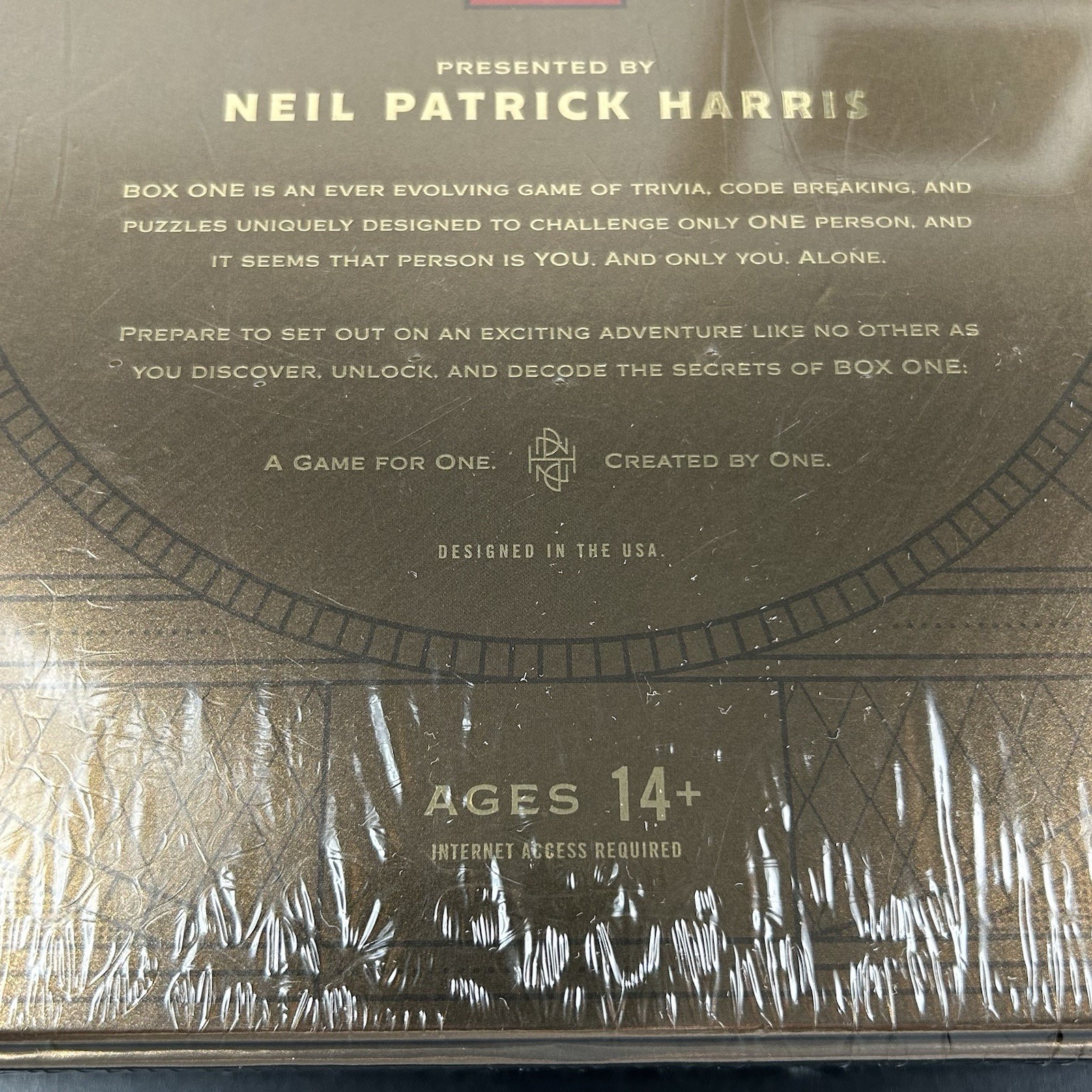Box ONE Board Game Presented by Neil Patrick Harris theory11 2020