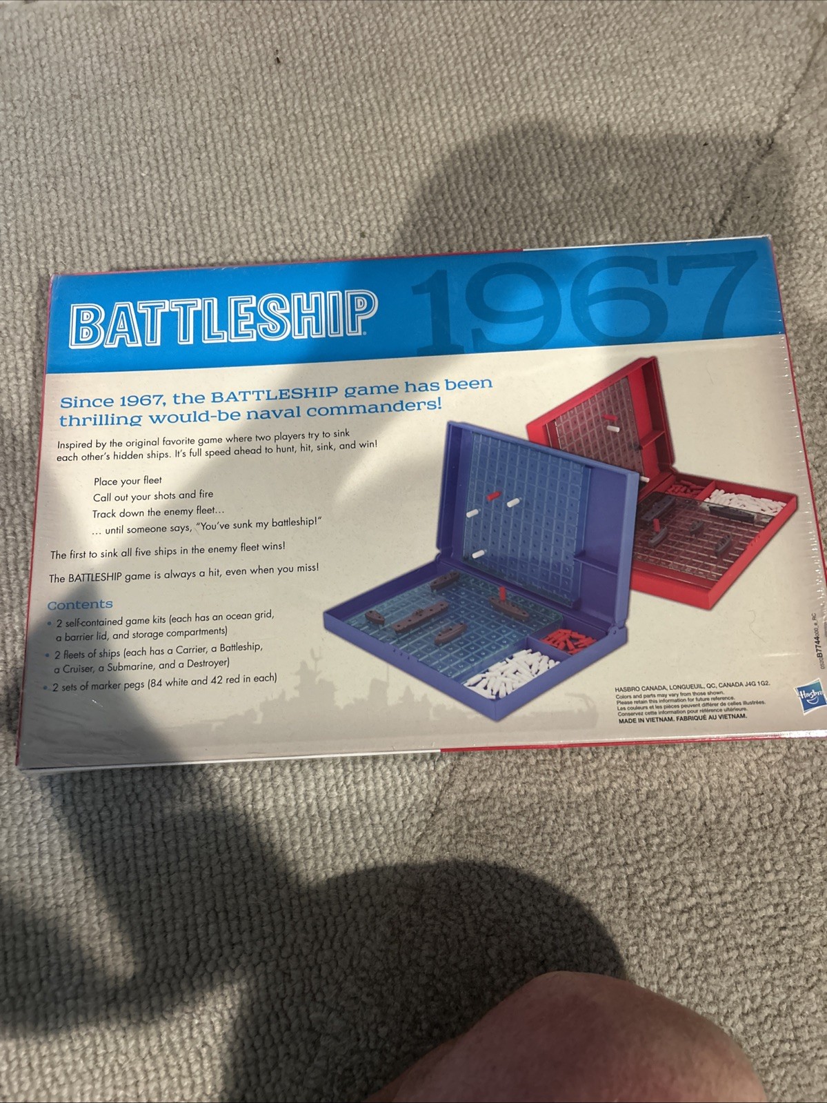 Hasbro Retro Series Battleship 1967 Edition Game (AUTHENTIC AND SEALED/NEW)