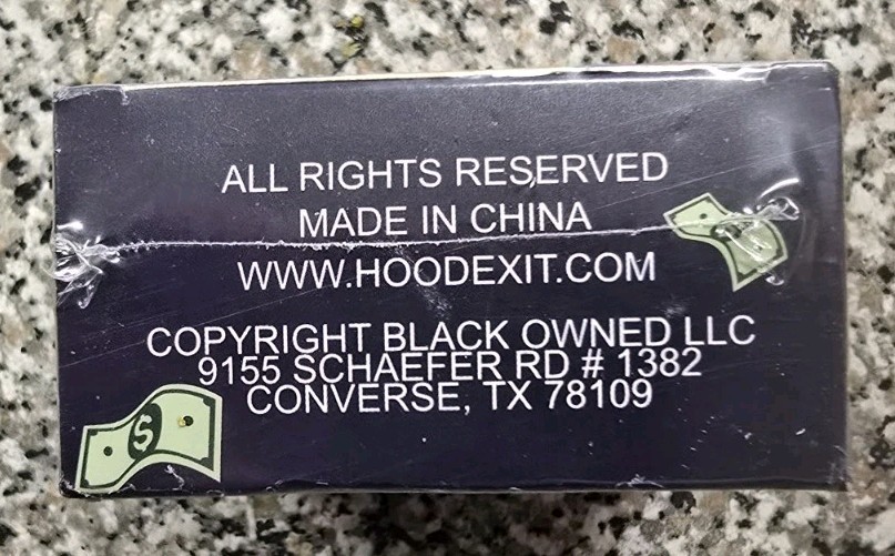 HOOD EXIT Card Game. Hood Charades. Stack Your Cash, Block Rivals..NEW. Fast NR