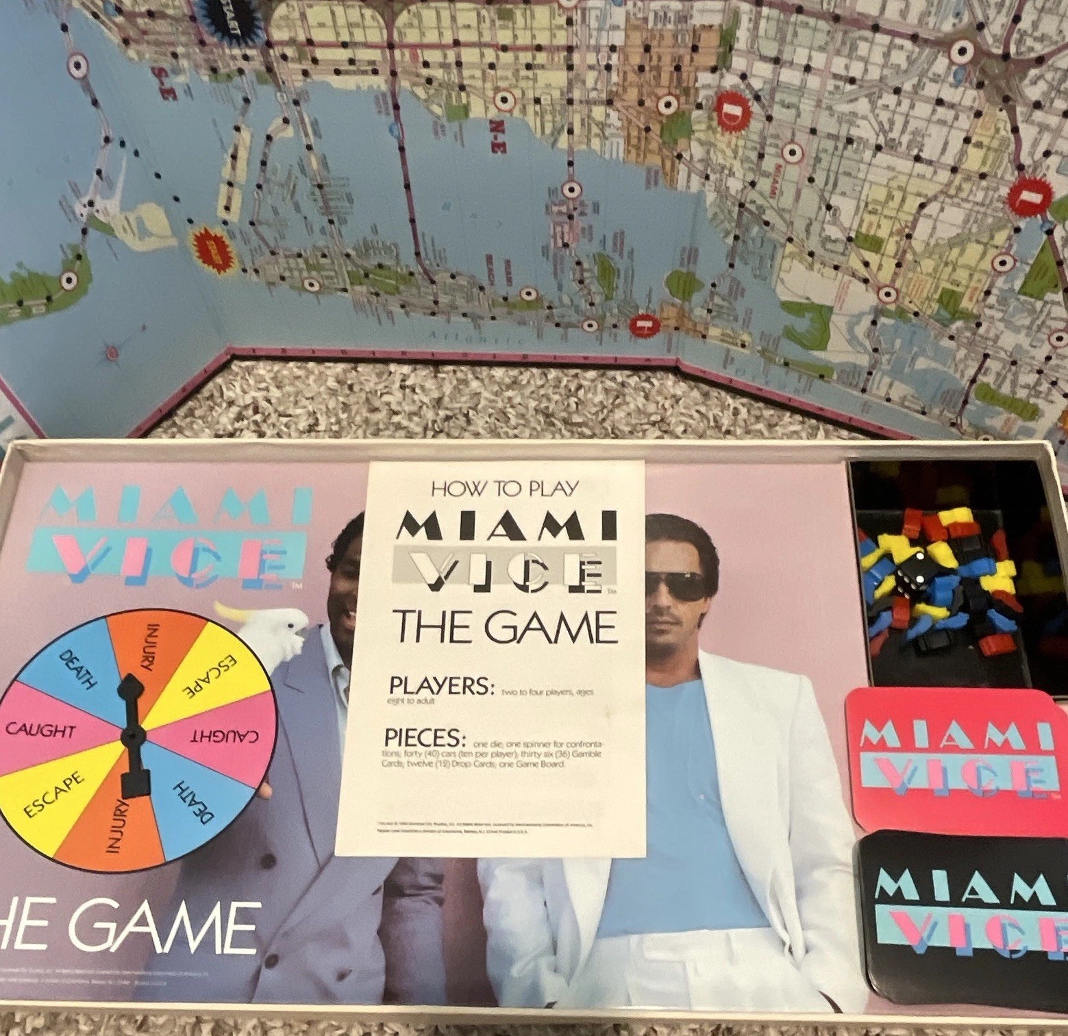 Miami Vice Miami Vice: The Game Strategy Board Game 2-4 Players 10+