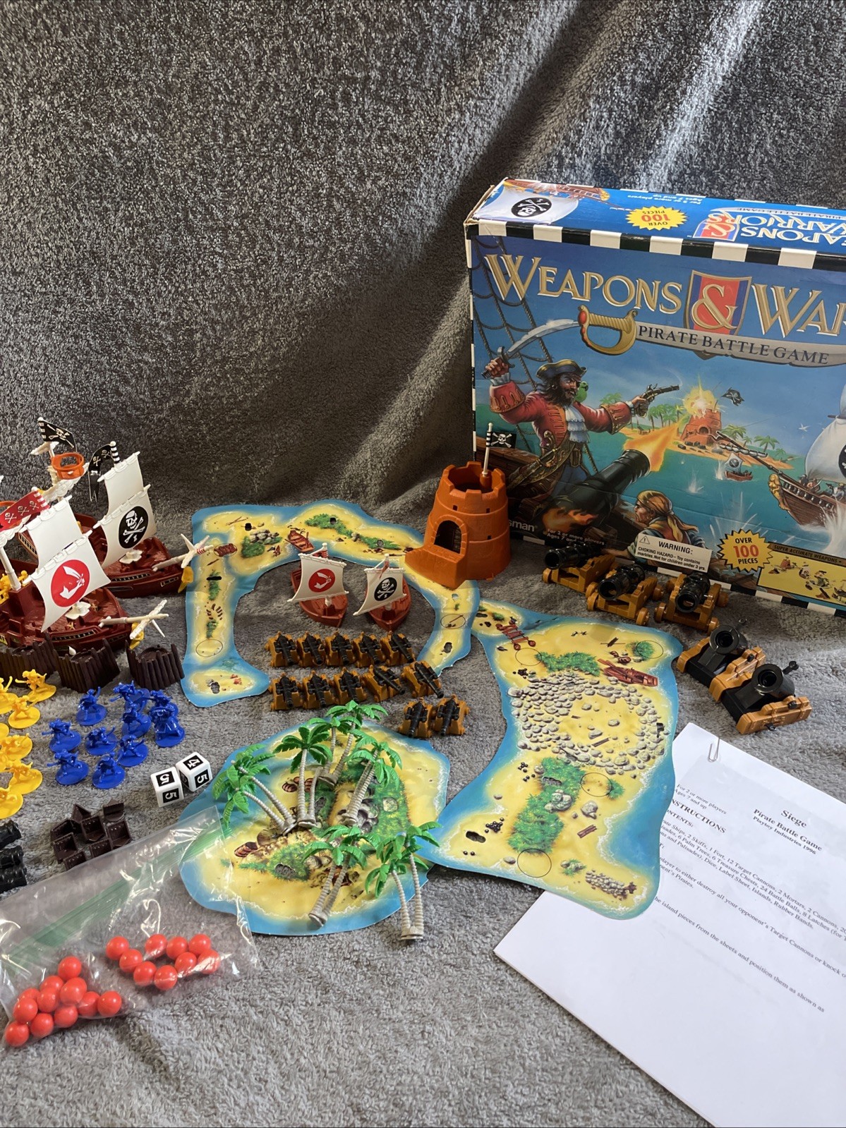 1995 Pressman Weapons and Warriors Pirate Battle Game, Near Complete