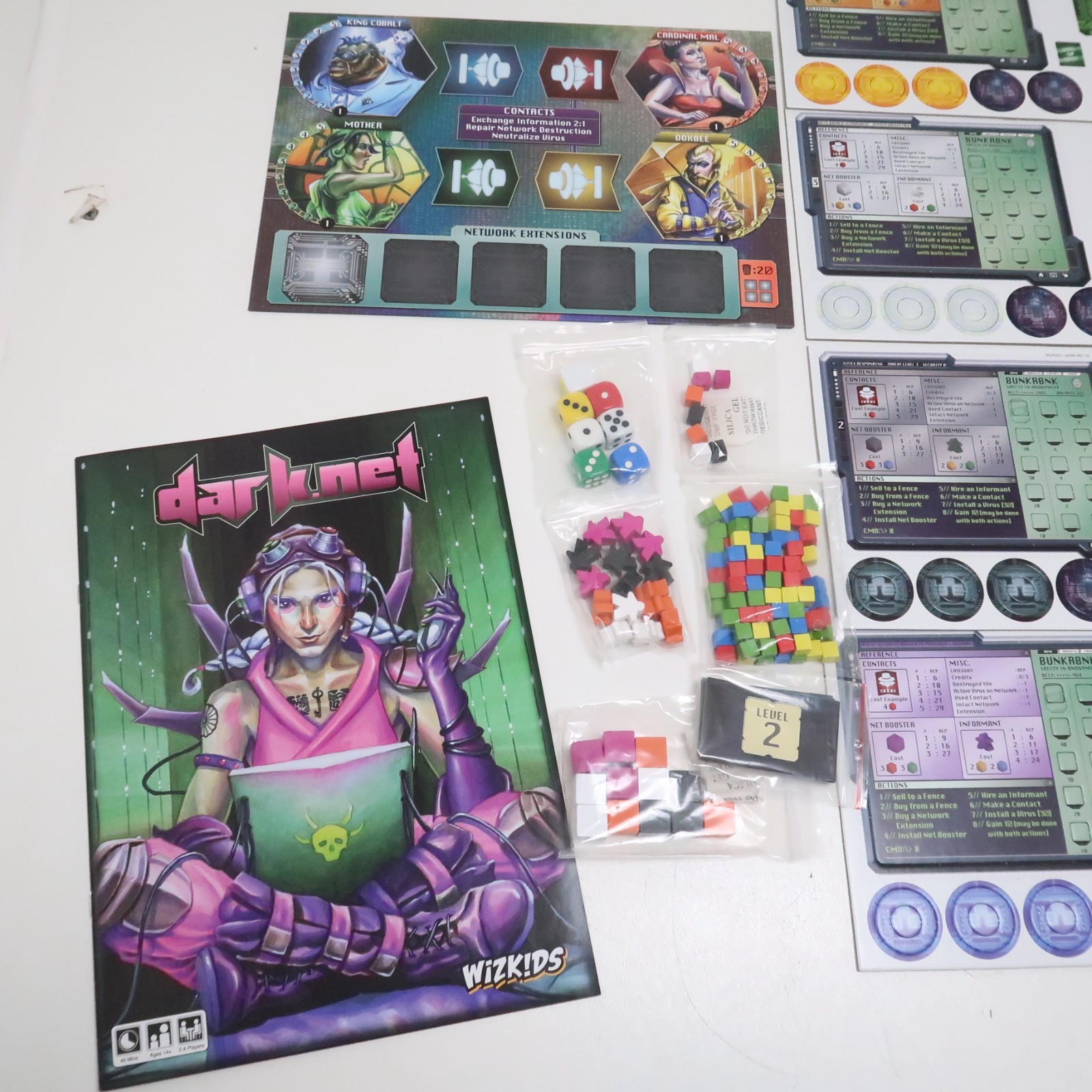Factory Sealed Dark.net Board Game by NECA Fantasy Wizkids Ages 14+ Internet Web