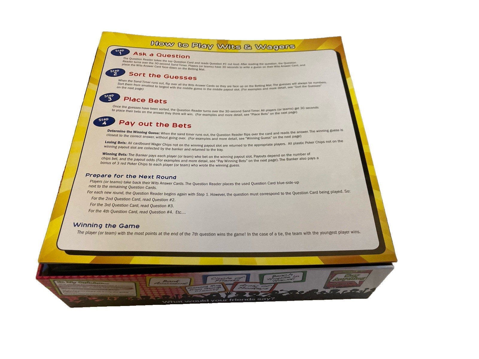 2009 Wits & Wagers Party Game/100% Complete/Excellent Condition