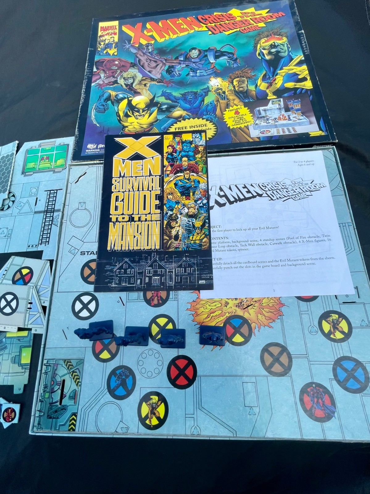 Marvel Comics: X-Men Crisis in the Danger Room Game by Pressman 1994 Vintage