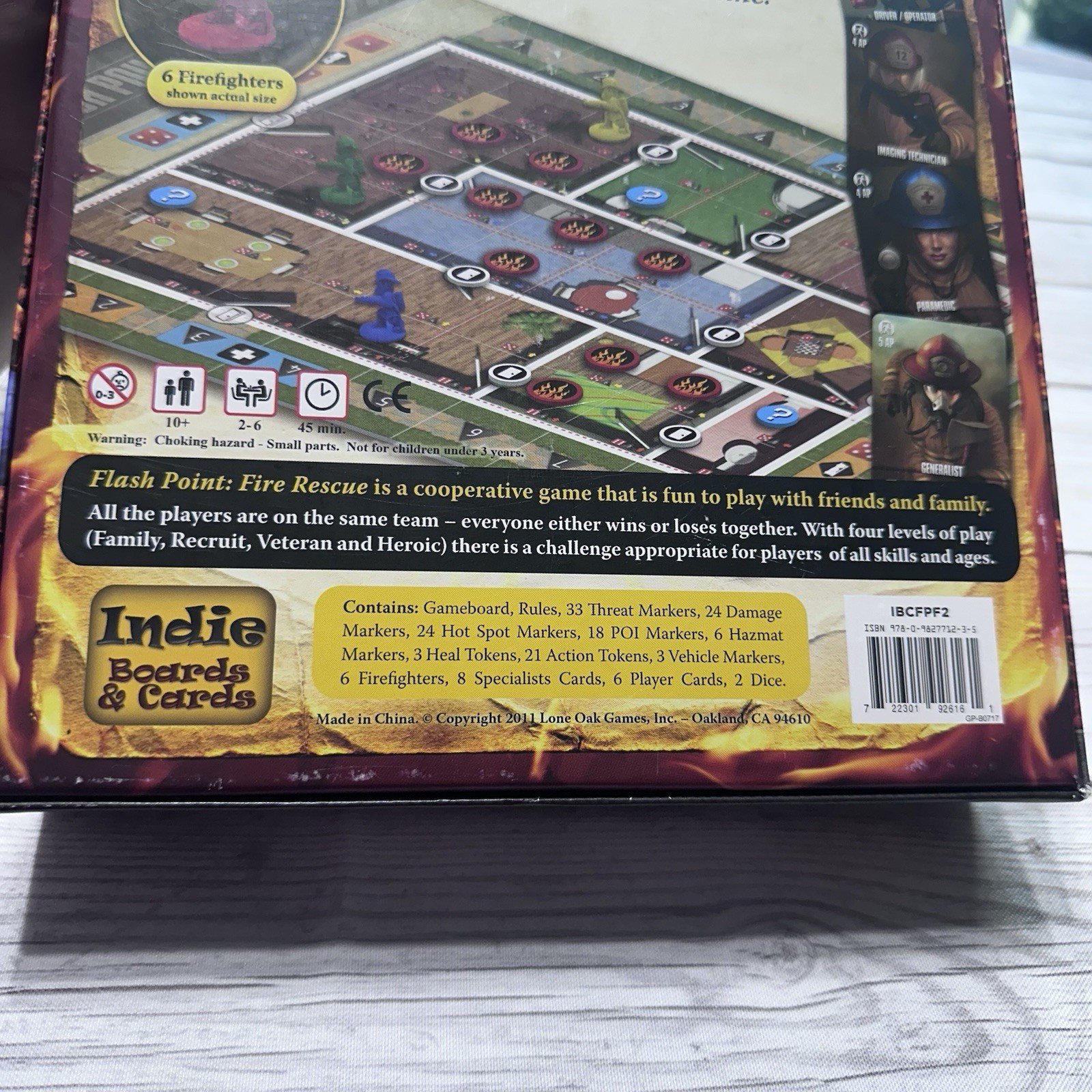 Flash Point Fire Rescue Board Game Complete Indie Boards & Cards Cooperative