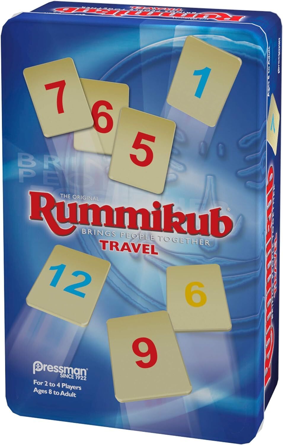 Rummikub Juego De Mesa En Lata De Viaje Para 2 A 4 Jugadores Edades 8+