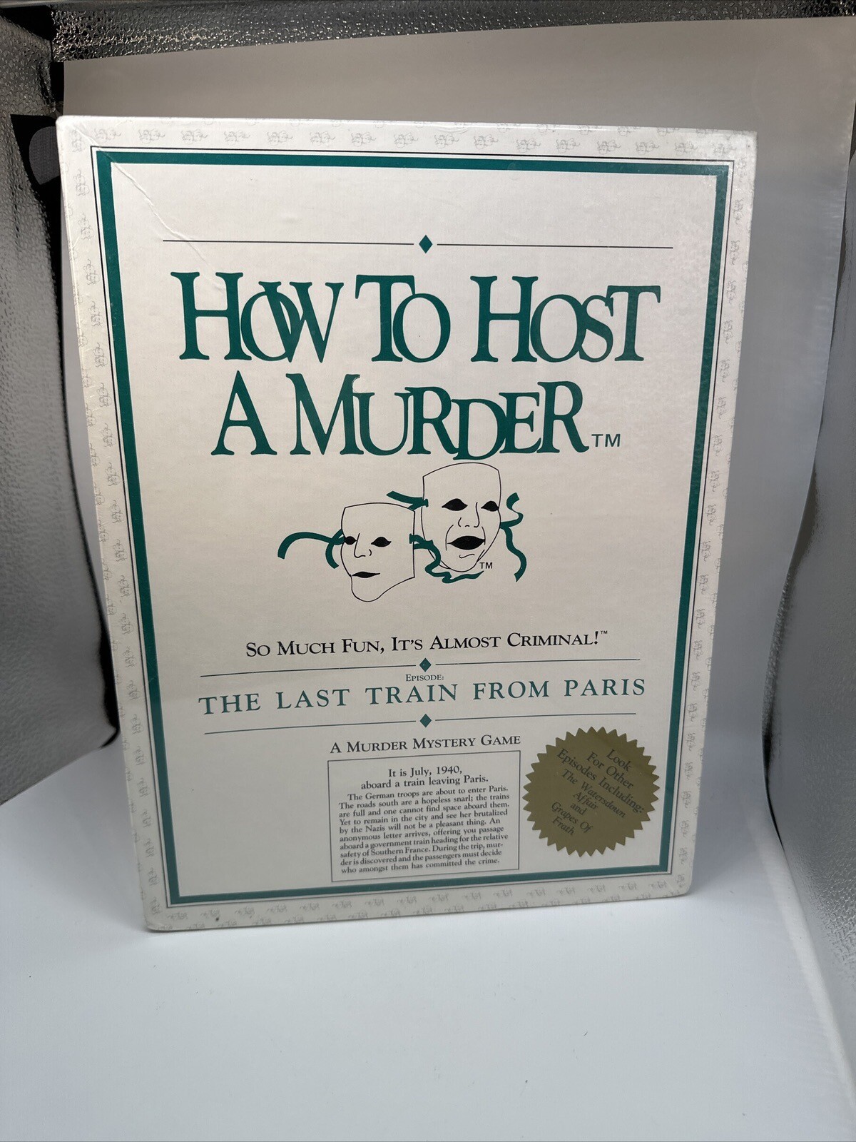 How To Host A Murder The Last Train From Paris Murder Mystery Vintage- Sealed