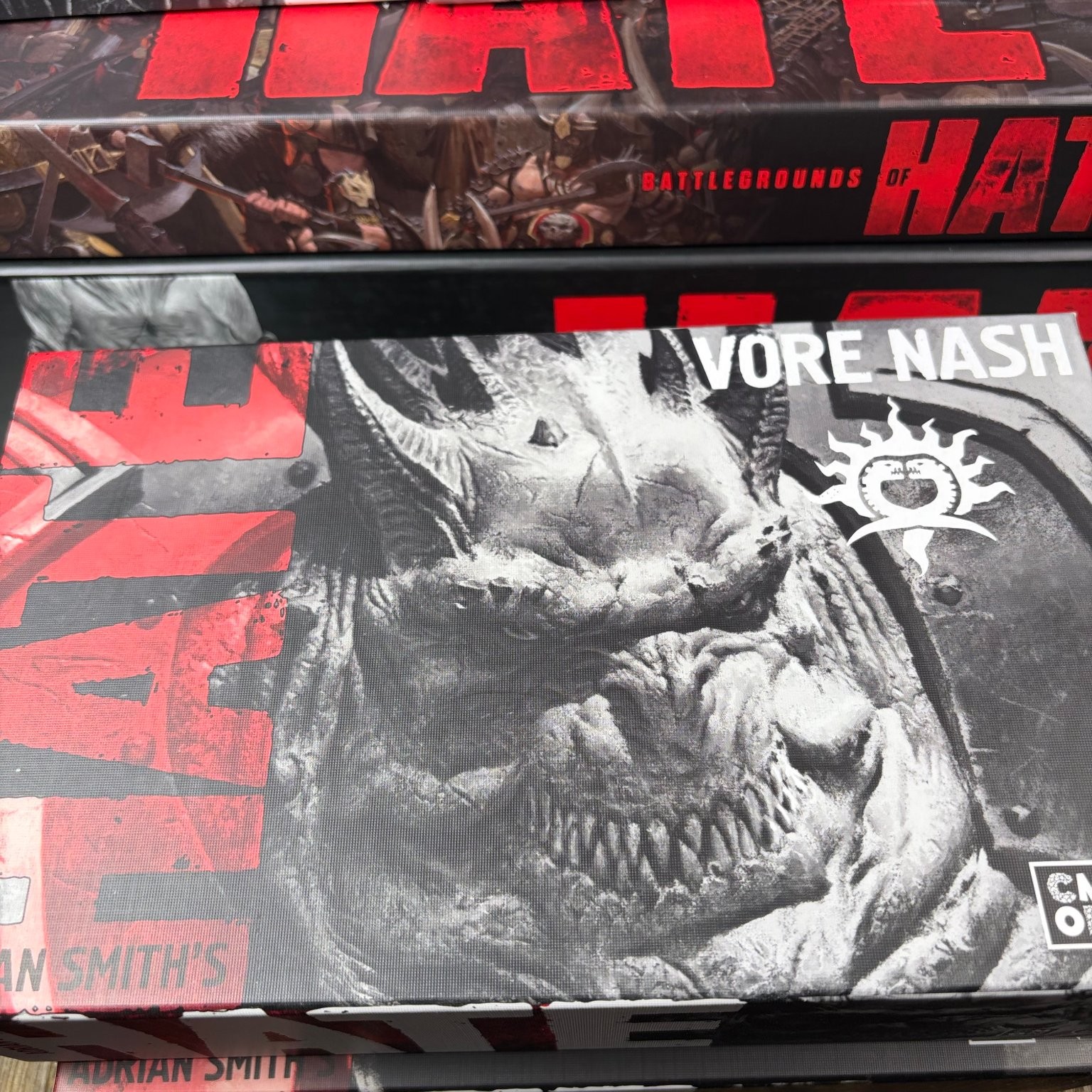 HATE Kickstarter Exclusive Board Game Tyrant Pledge Adrian Smith w/ 5 Expansions