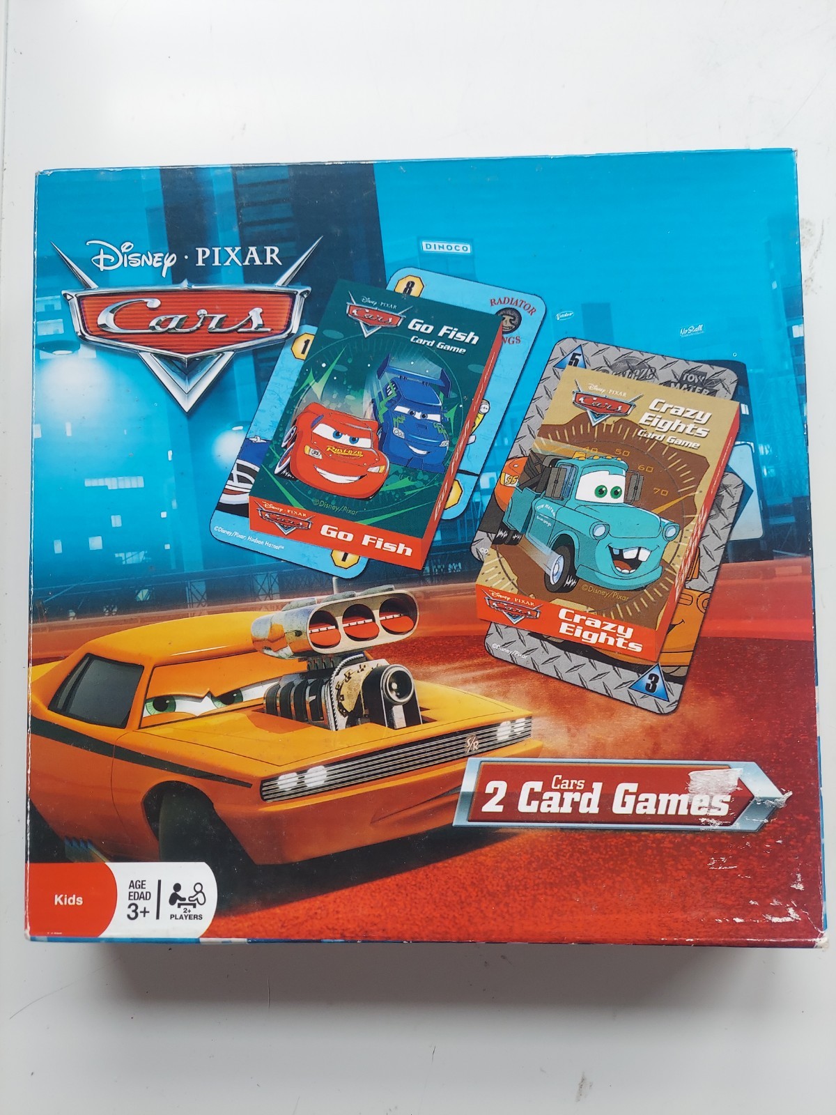 Disney Pixar Cars Checkers Tic Tac Toe Go Fish Crazy Eights Games Complete