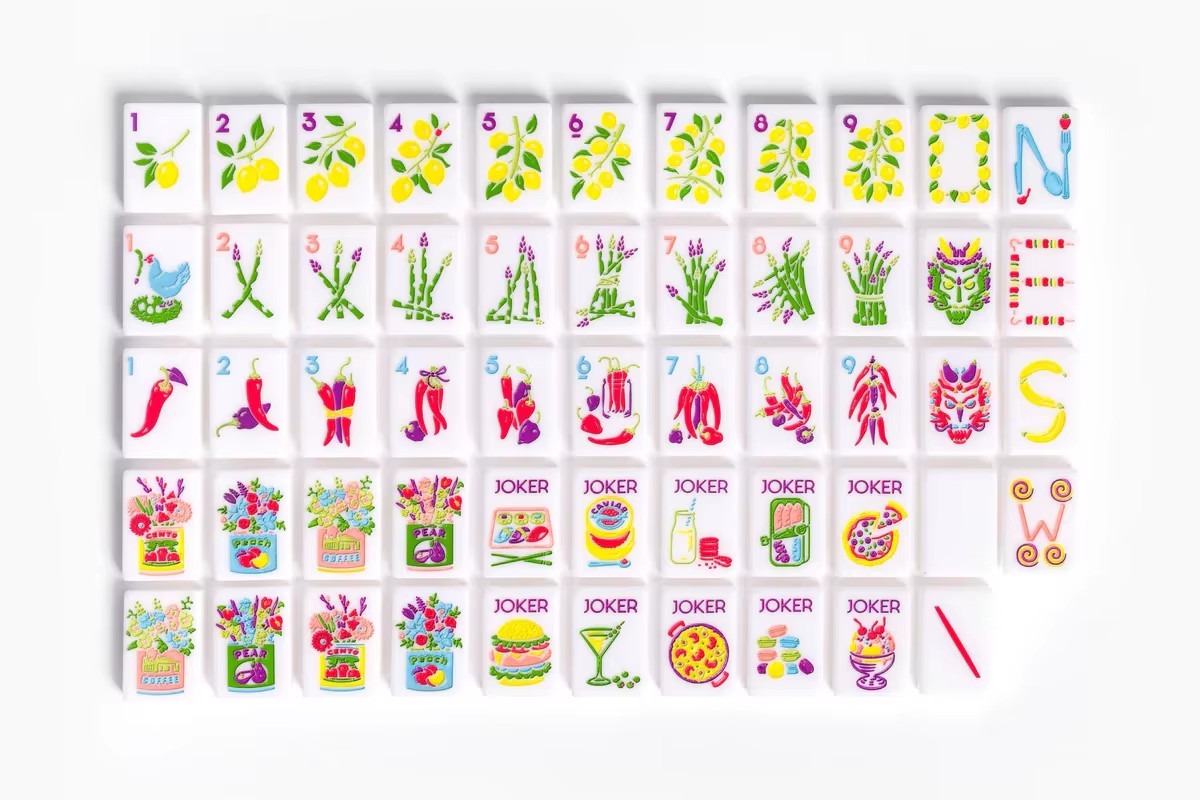 Premium American Mahjong Set 160pcs – Summer Fiesta