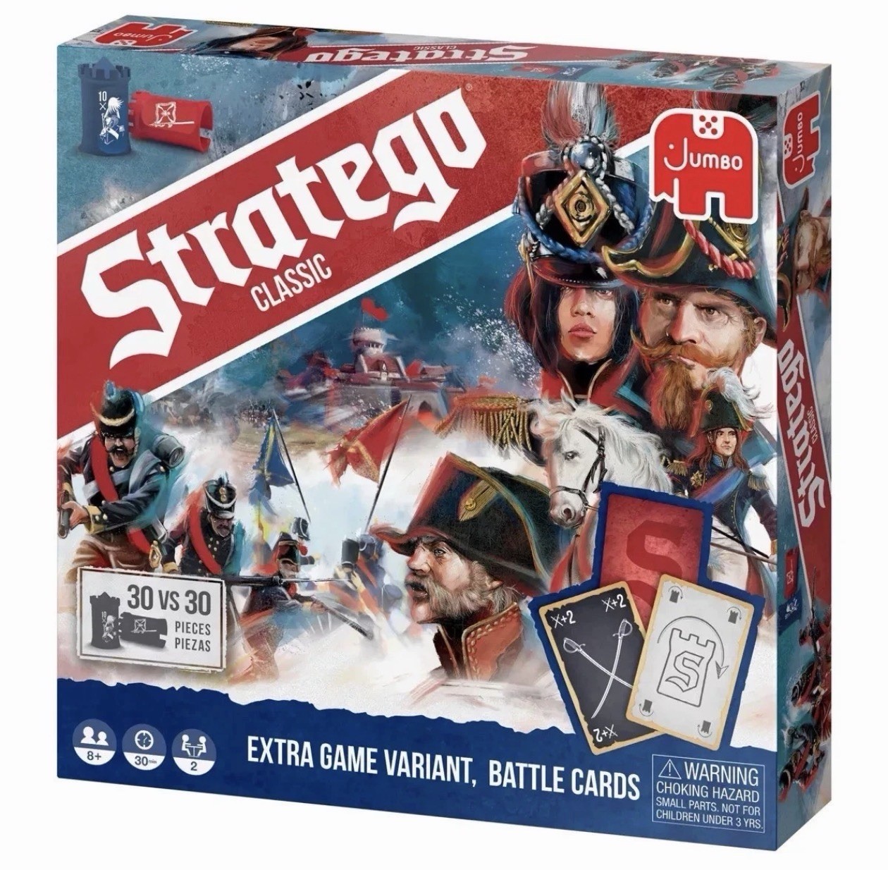 Stratego Classic Board Game War Strategy Game with Battle Cards
