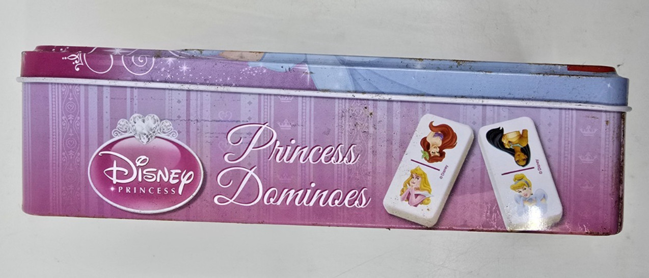 Disney Princess Dominoes Game Tin Case Complete Set