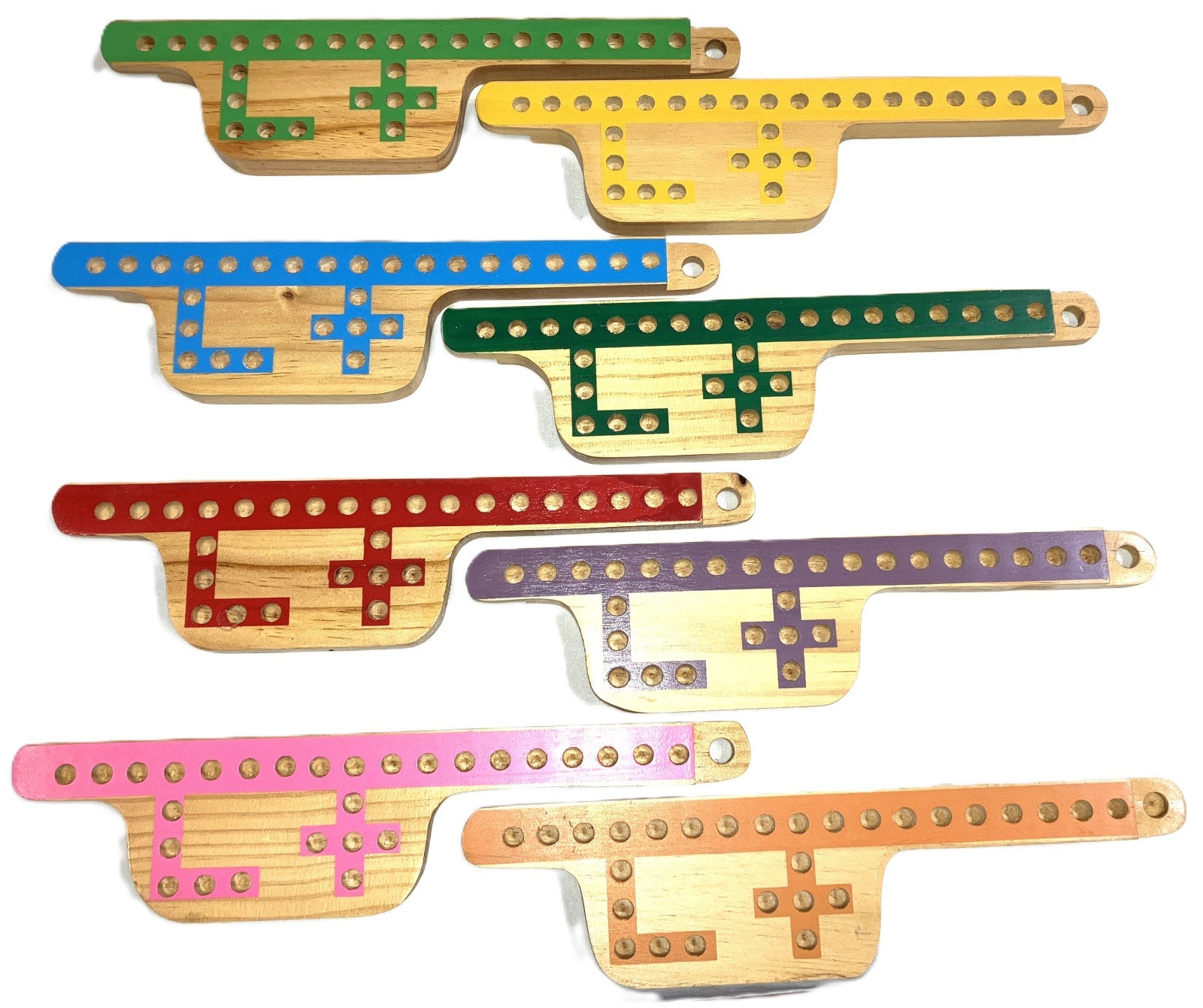 Pegs and Jokers 8 Players Thick Pine Wood Pegs Boards FREE 4 Spl Decks Alu Box