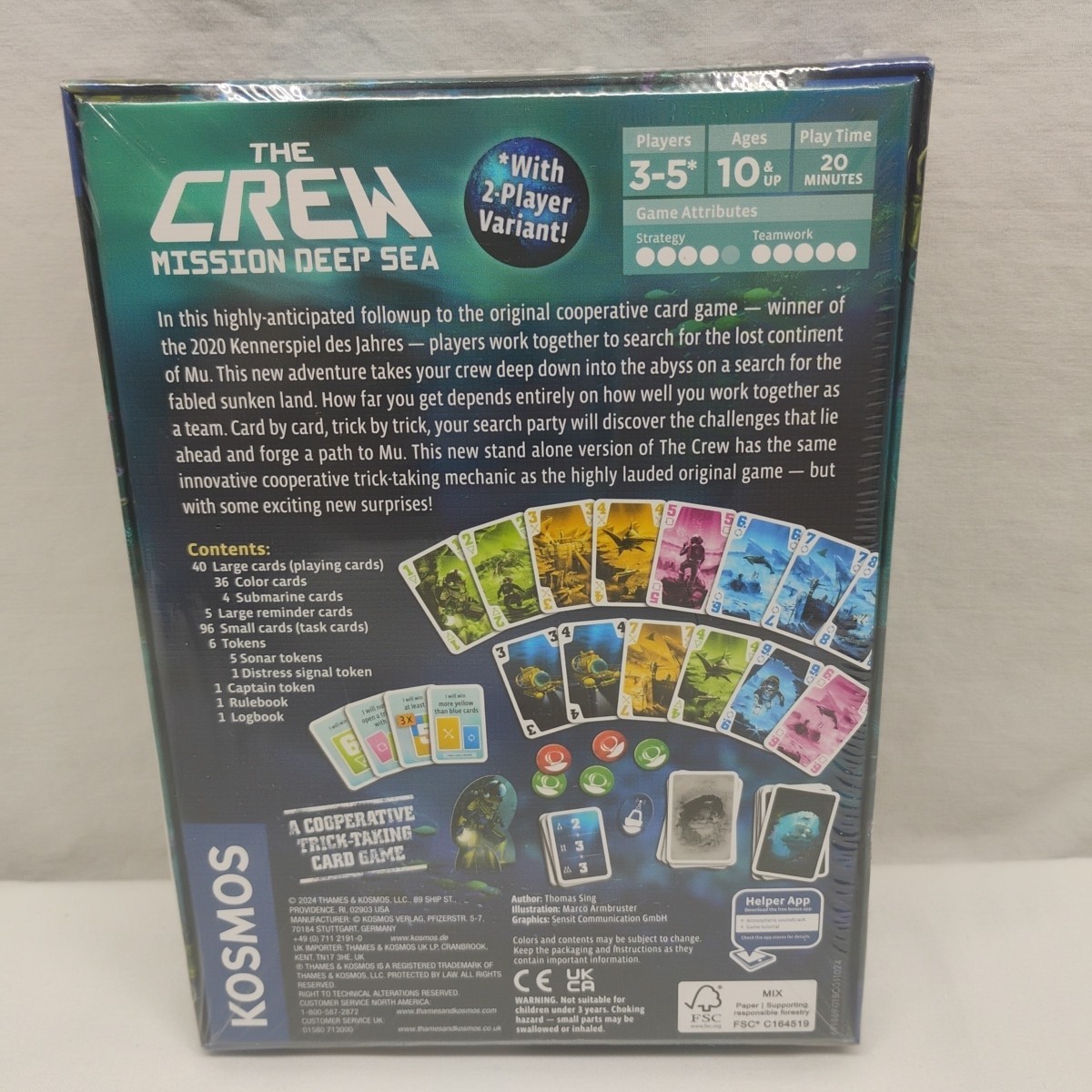 Thames & Kosmos The Crew: Mission Deep Blue Sea Co-Op Card Game