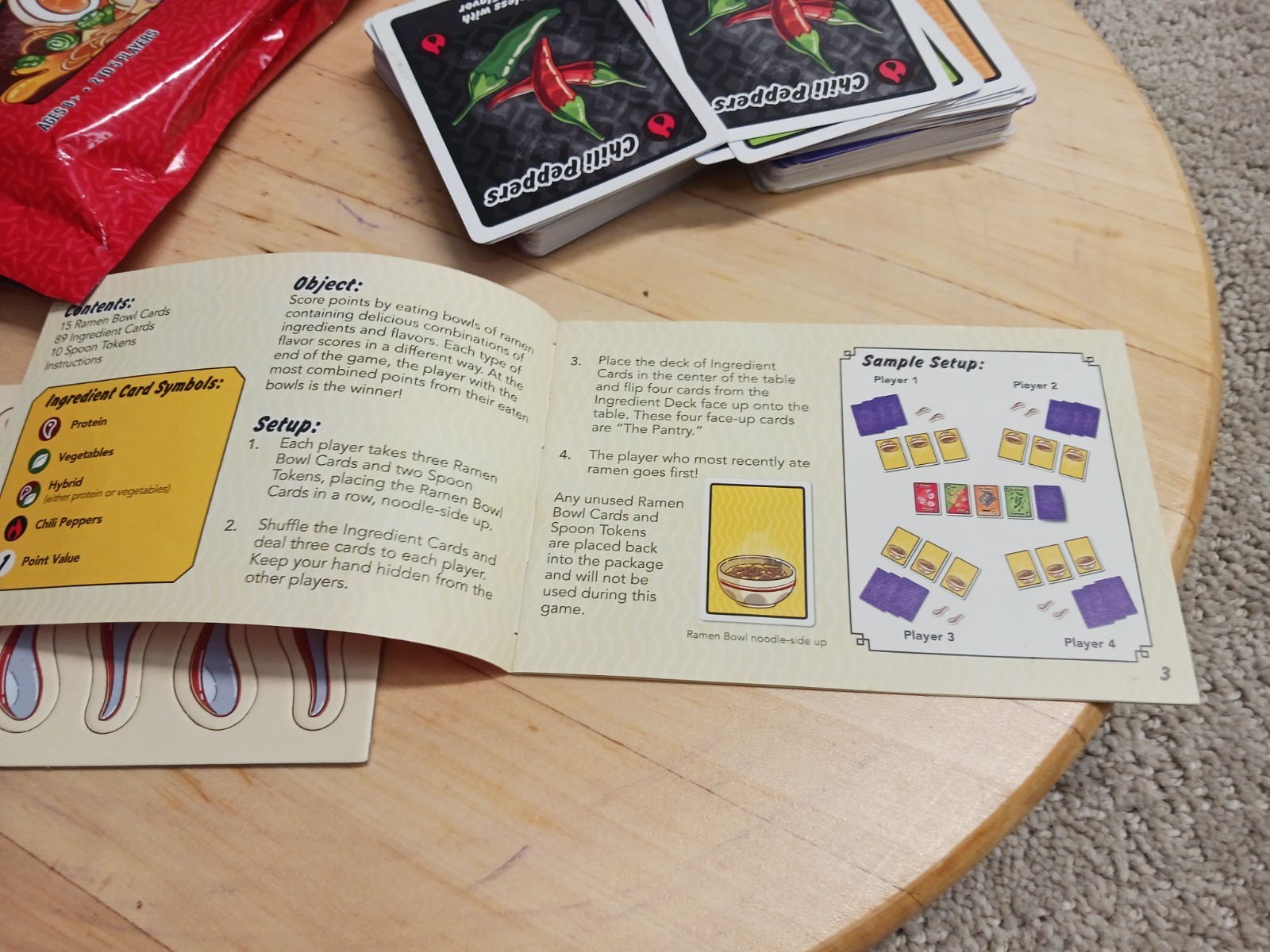Ramen Fury Card Game Ages 8 & UP 2 to 5 Players Strategy FUN Complete