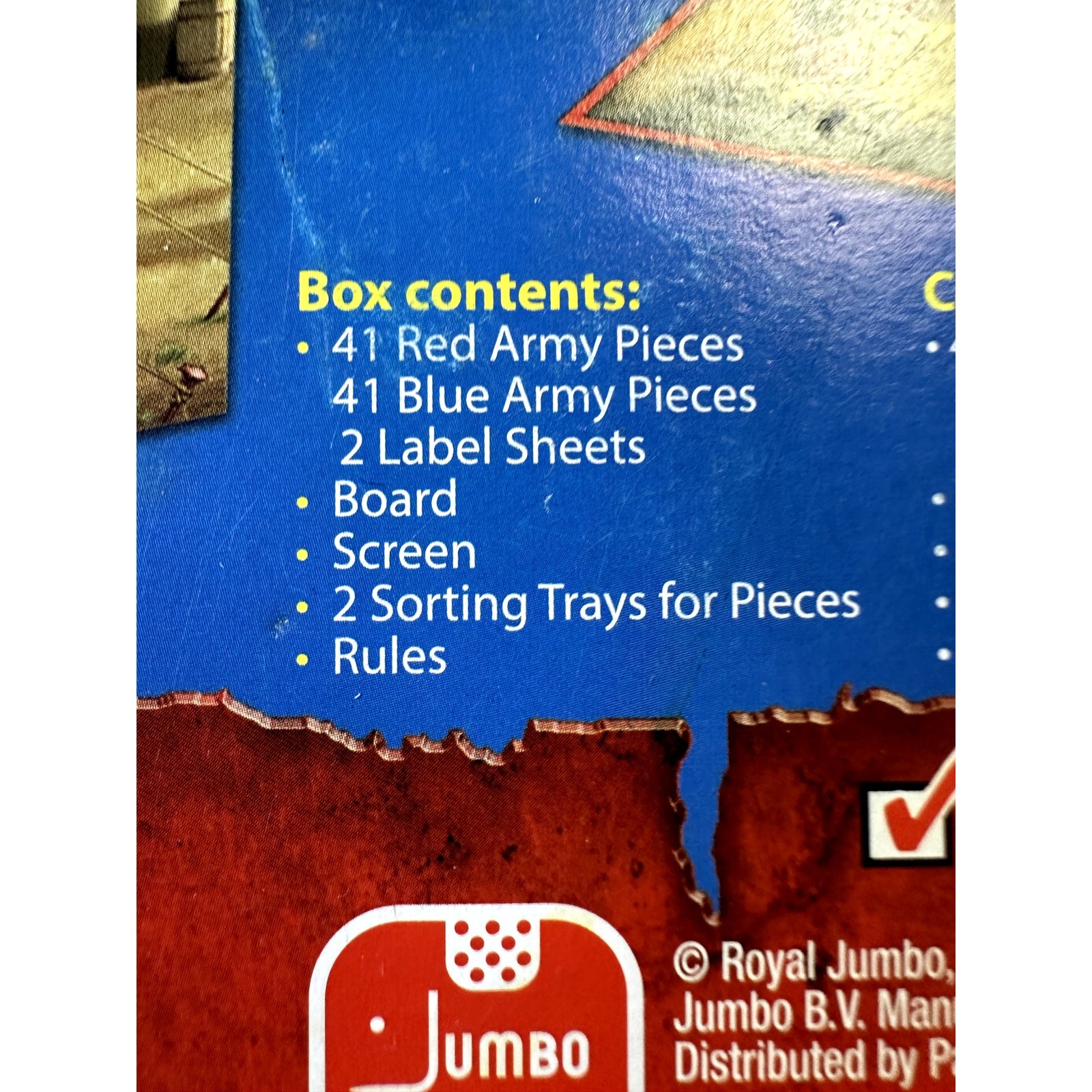 Stratego Original Board Game Royal Jumbo Patch Battlefield Strategy