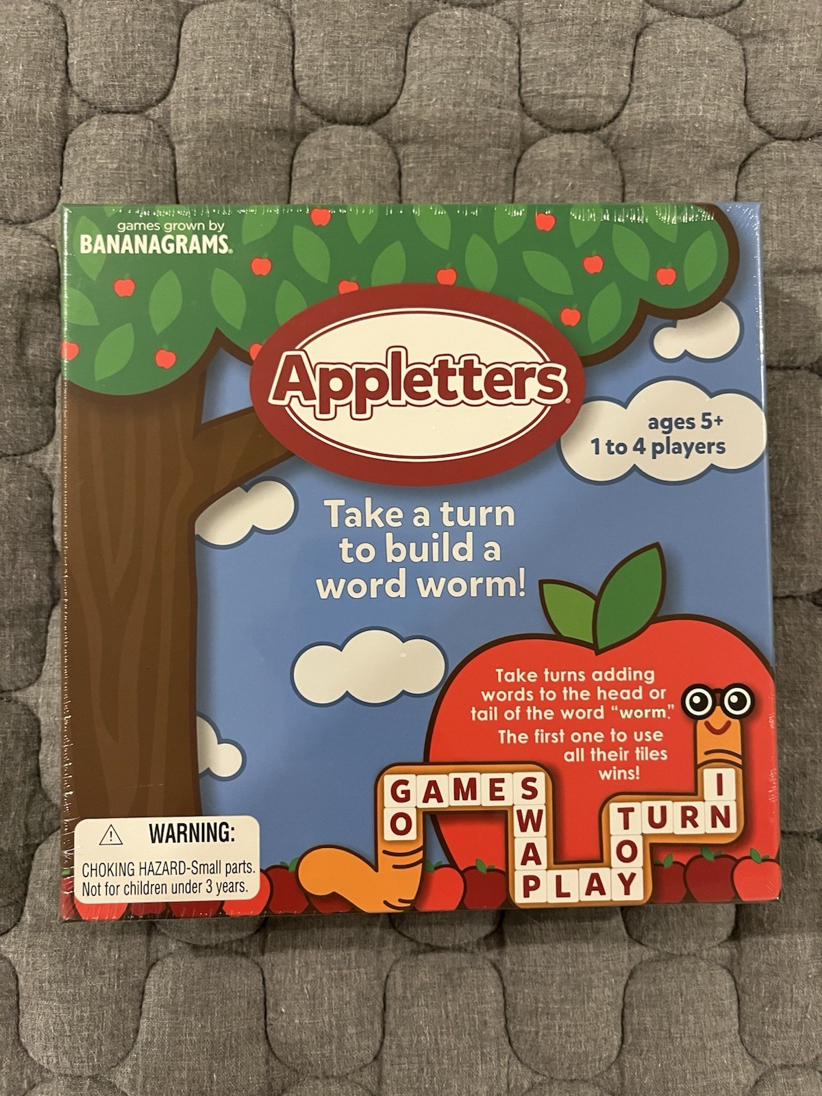 Bananagrams “Appletters” Build a Word Worm Game for 1-4 Kids Ages 5+ – NEW!