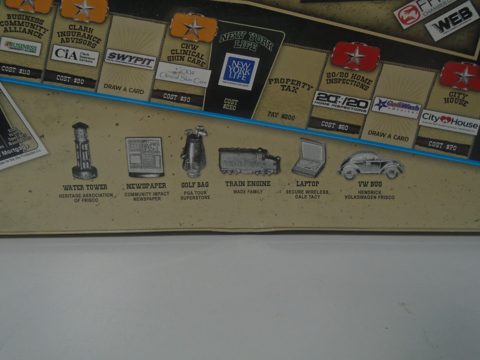 LATE FOR THE SKY–FRISCO-OPOLY–FRISCO, TEXAS–MONOPOLY BOARD GAME (NEW)
