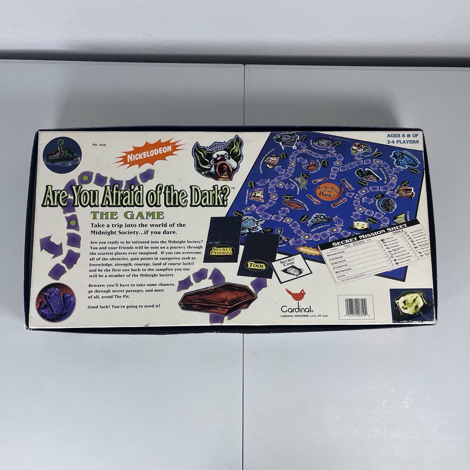 Nickelodeon Are You Afraid of the Dark Board Game Cardinal 1995 *COMPLETE*