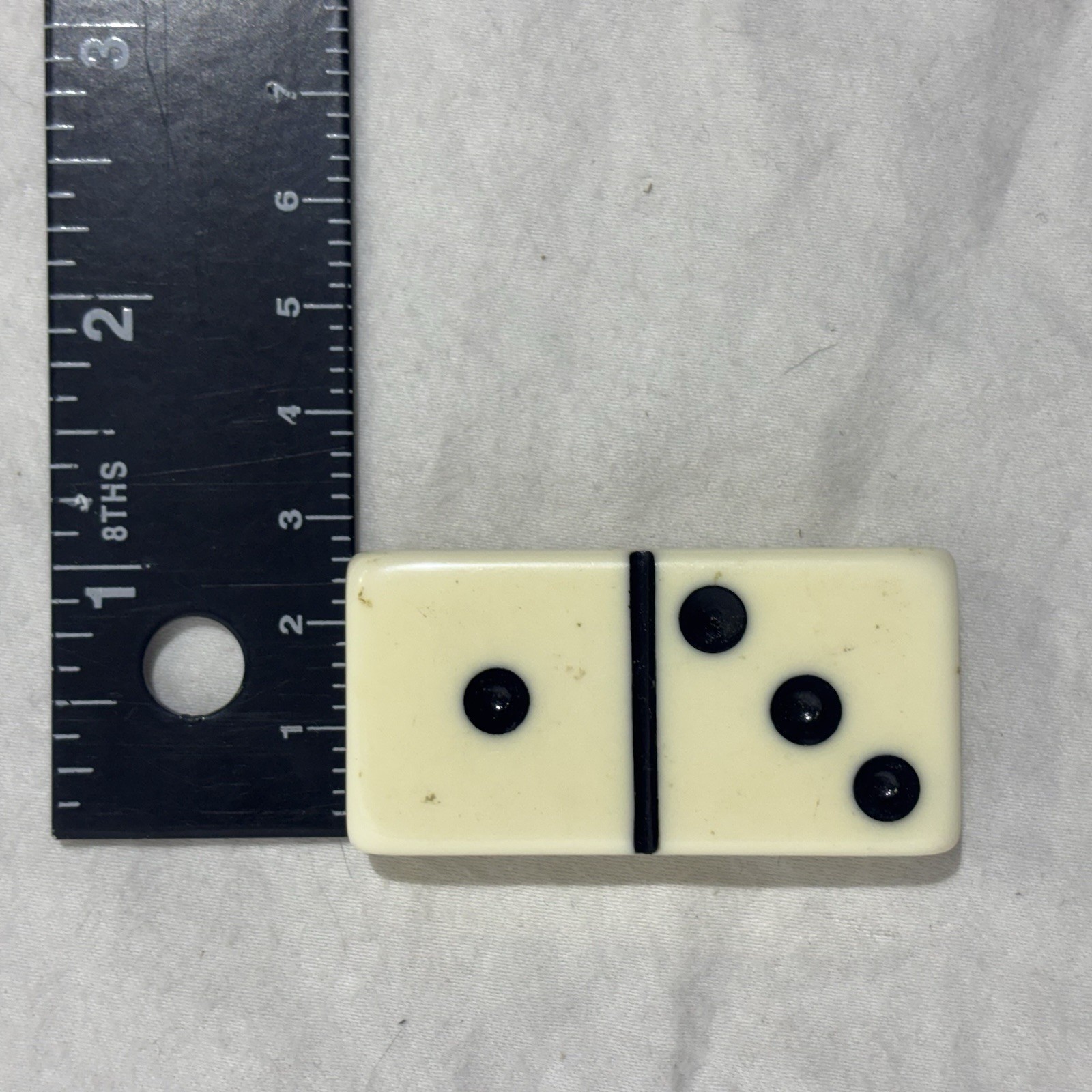 Super Thick Jumbo Size Giant Face Marblelike Dominoes Puremco #1632 Box ** As Is