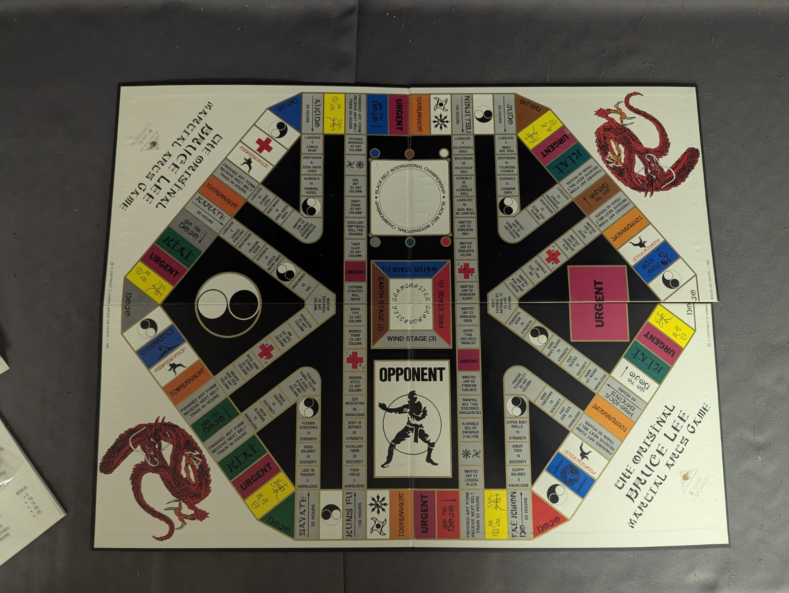 THE OFFICIAL BRUCE LEE MARTIAL ARTS GAME… VTG RARE 1985