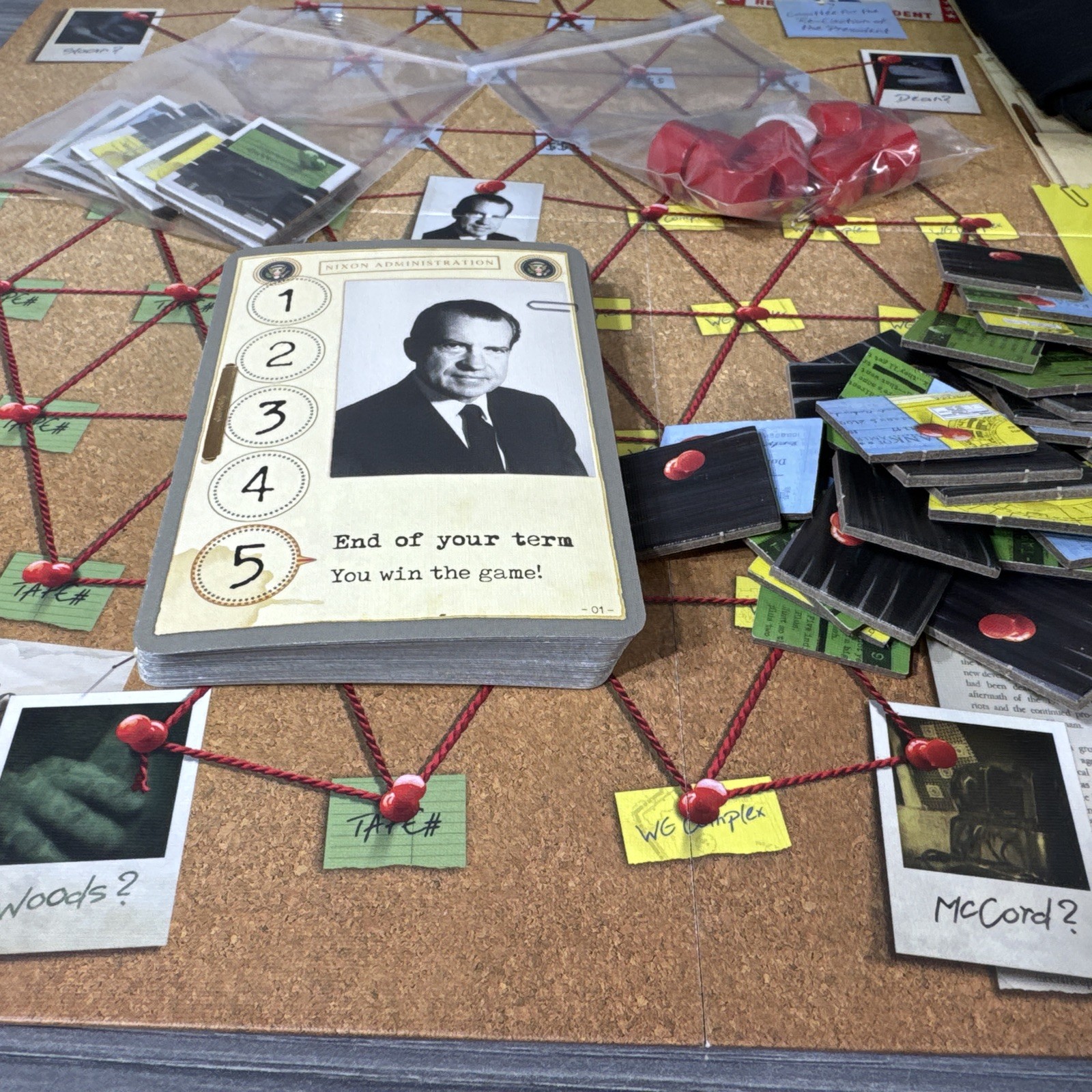 Watergate Board Game By Matthias Cramer 100% Complete Richard Nixon Scandal