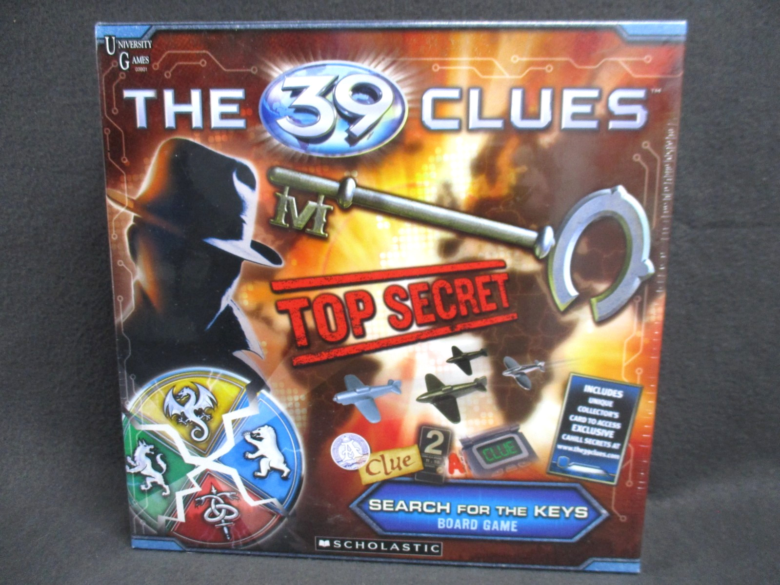 The 39 Clues Board Game 2009 Scholastic New Sealed Ages 8 & UP University Games