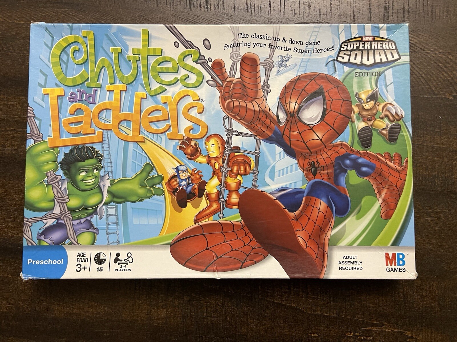 Marvel Super Hero Squad Chutes And Ladders (2008, Hasbro) Complete