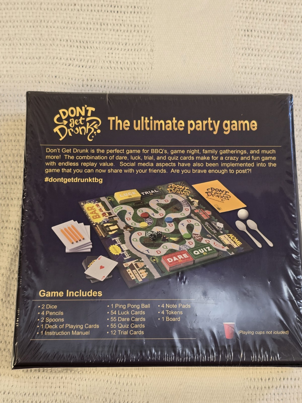 Envy Born Games Don’t Get Drunk Drinking Party Dice Game 2+ Players 21+