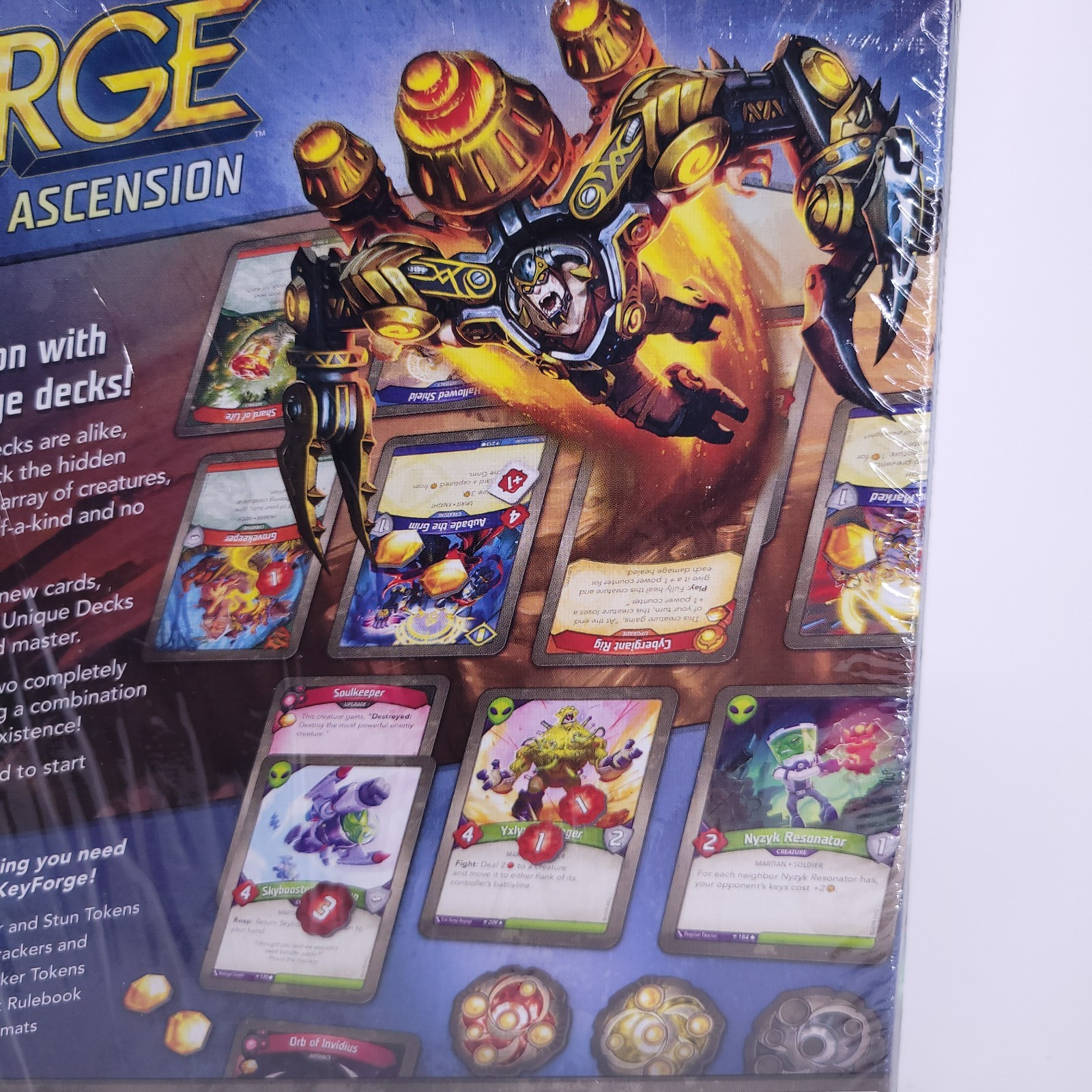 KeyForge: Age of Ascension Two-Player Starter Set 2 Playmats 2 Booster Decks NEW