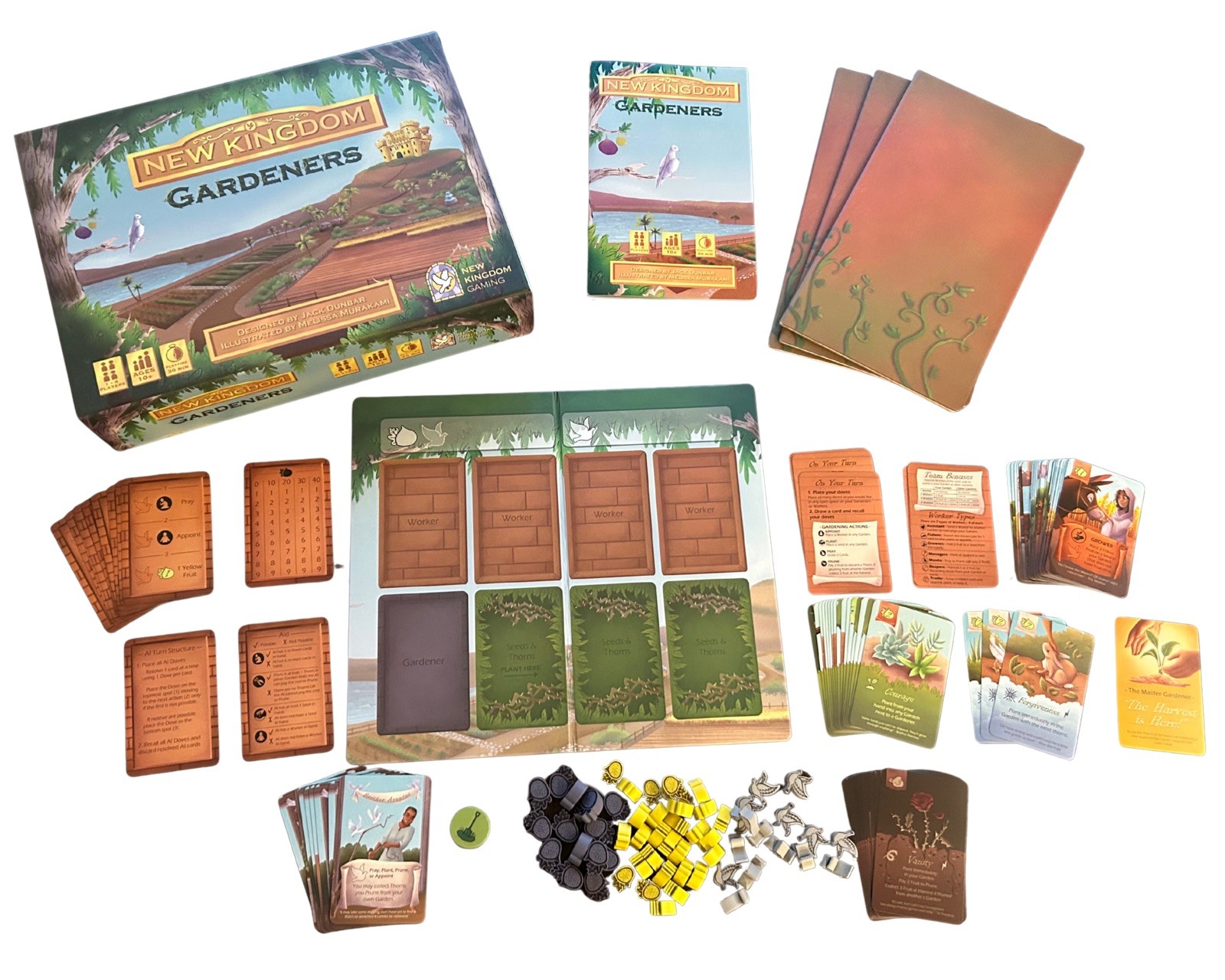 New Kingdom Gardeners Board Game – Bible-based strategy game for families