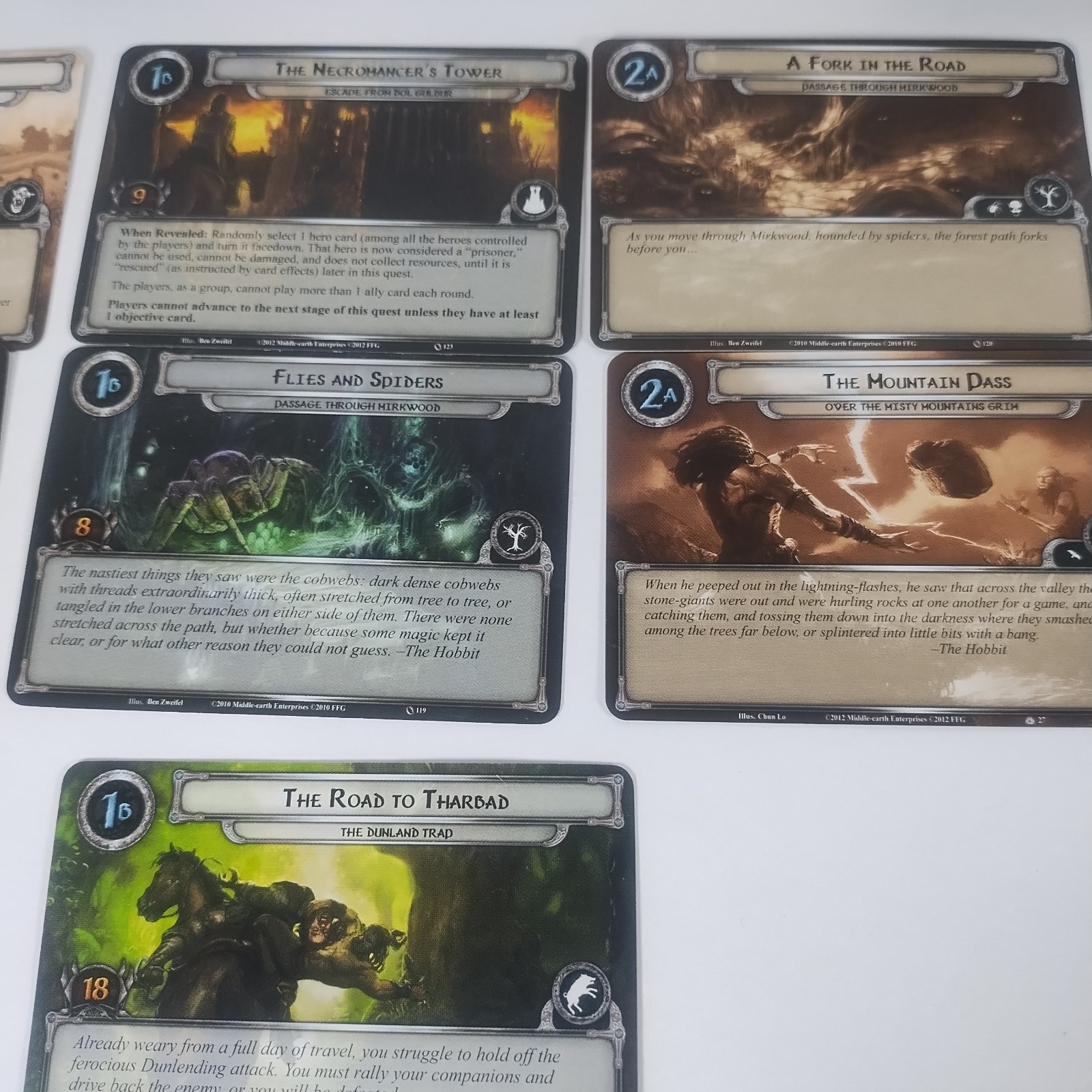 Lord of Rings The Card Game LCG The Hobbit Over Hill and Under Hill – Parts Box