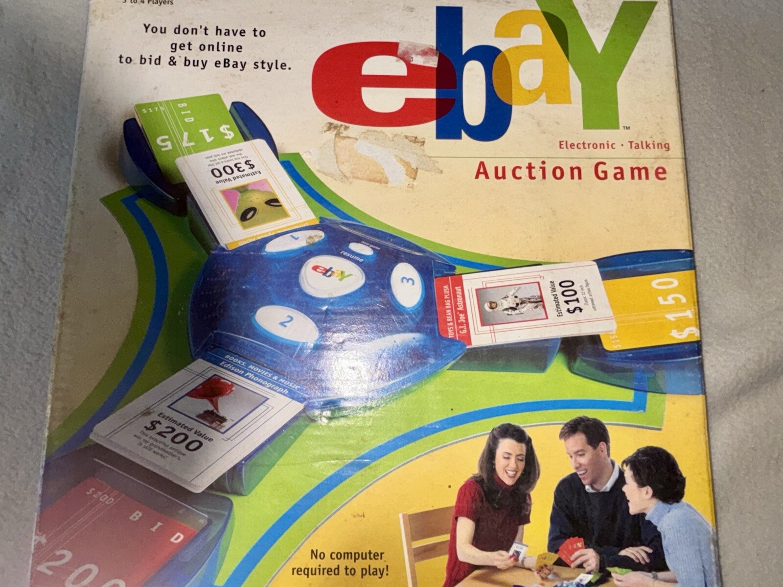 Vintage 2001 EBay Auction Electronic Talking Board Game Hasbro . Complete.