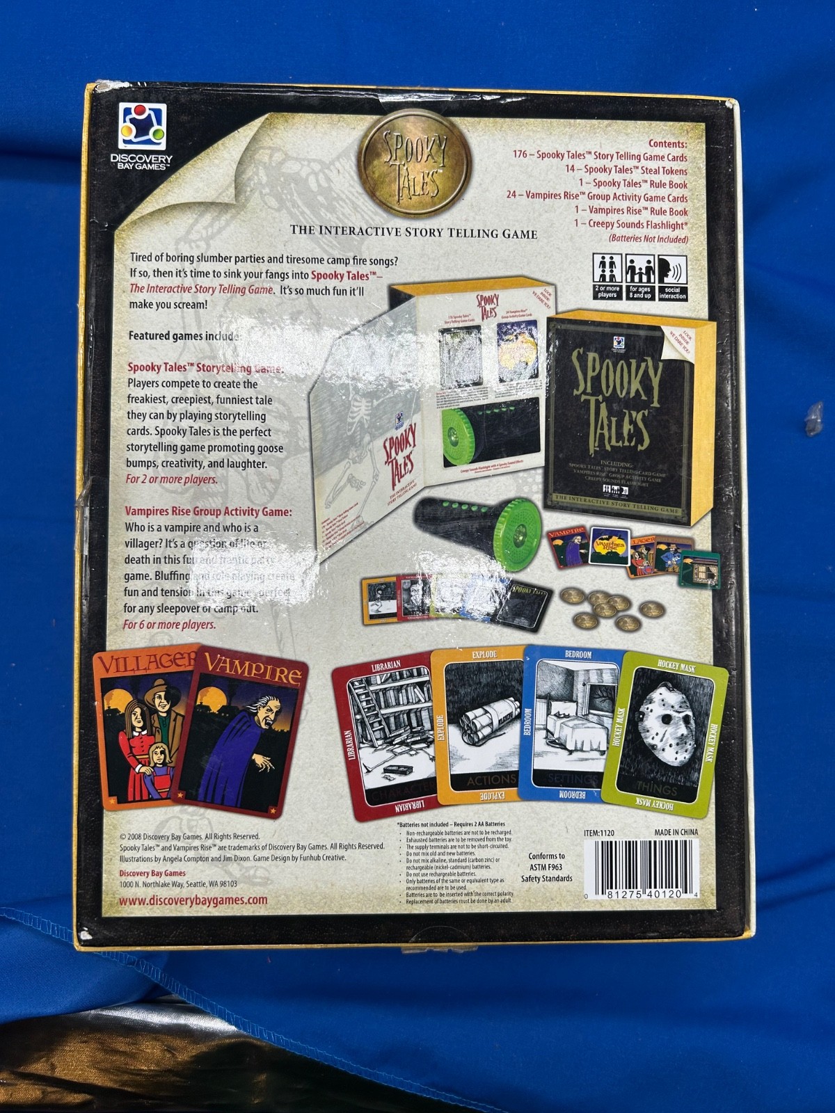 Spooky Tales interactive storytelling card game, complete and lots of fun