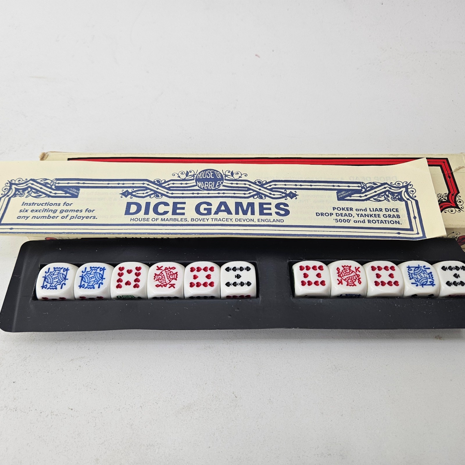 Vintage Dice Games – House of Marbles – Complete with Instructions manual