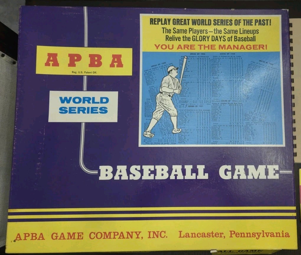 Vintage APBA World Series Baseball Game Complete 12 Teams + 1941 Flyer Ephemera