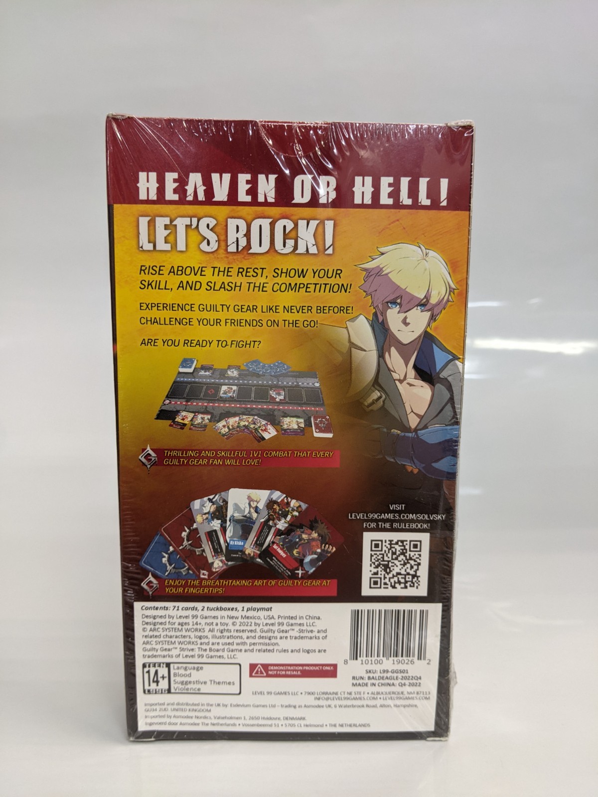 Guilty Gear Strive Board Game Demo Deck Level 99 Games 2 Players Arc System Work