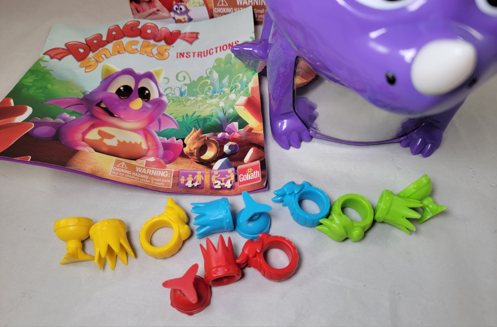 Dragon Snacks Game Electronic Works Includes 12 Playing Pieces Missing Wings