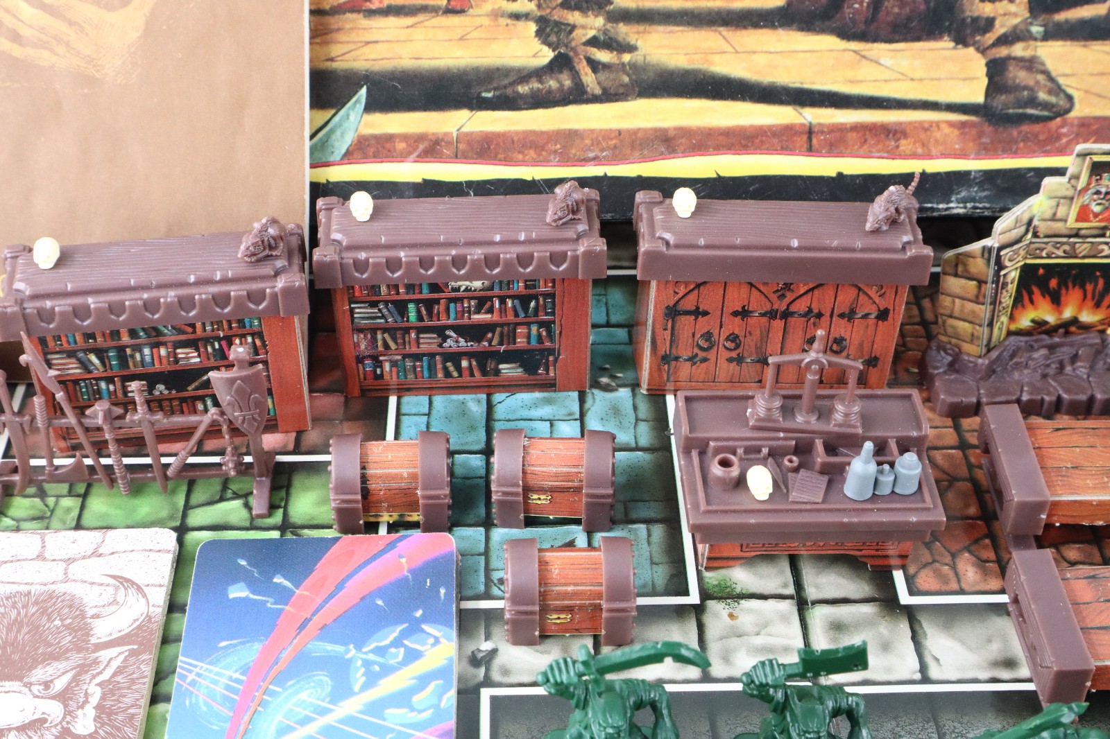 Hero Quest Board Game 1990 Kellar’s Keep, Witch Lord & Barbarian Quest Pack MB