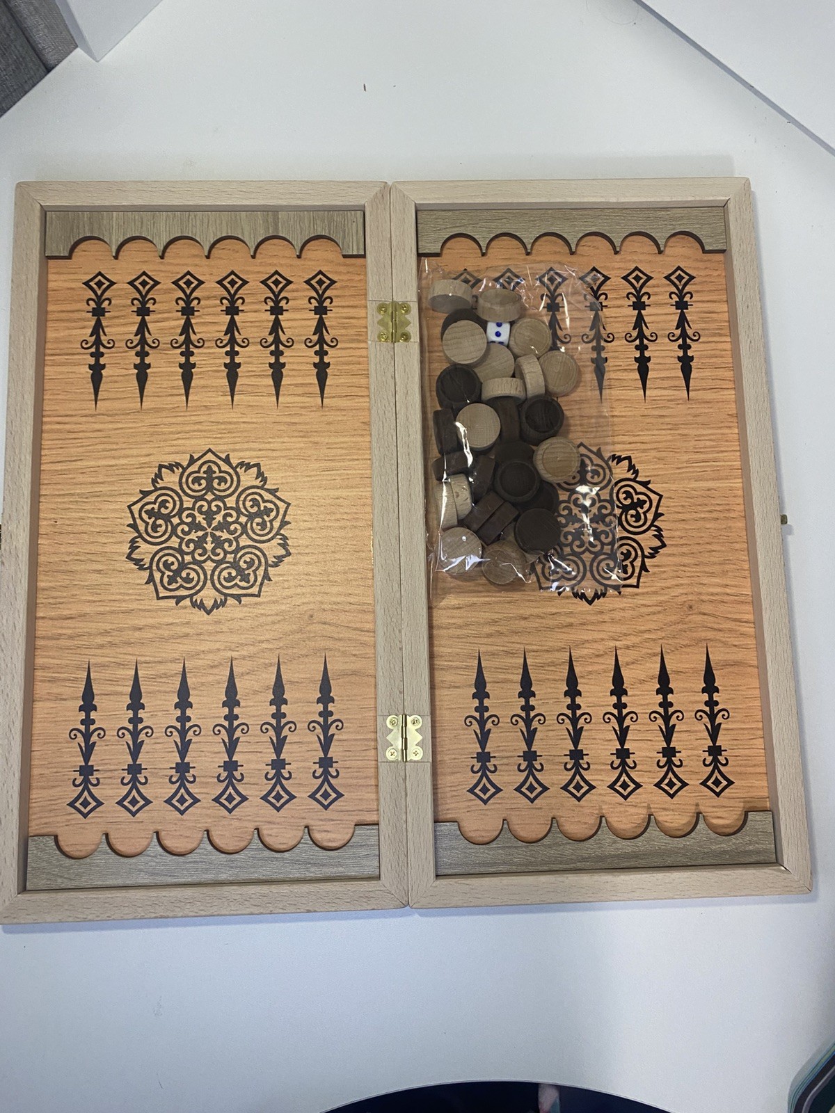 backgammon Handmade Wooden Backgammon Set “eastern” – Large Board 40-40 см