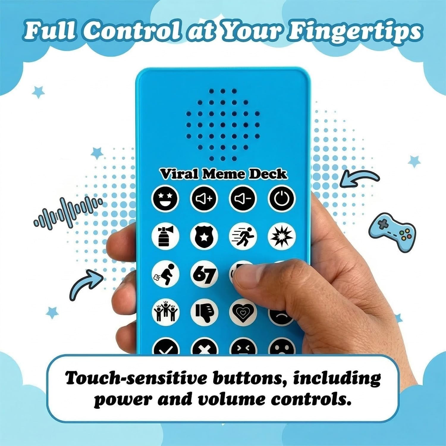 Sound Effects Machine 67 Meme Gifts Funny Gag Buzzers for Trivia Games Show Part