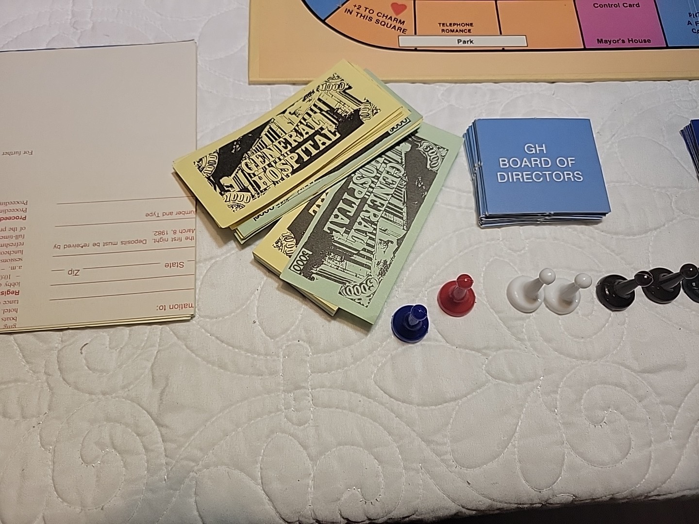 Cardinal General Hospital Role Playing Board Game Complete 2-10 Players Ages 8+