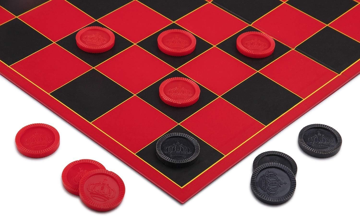 HI-Q Checkers & Tic-Tac-Toe Board Game Set – Classic Strategy for Kids & Fami…