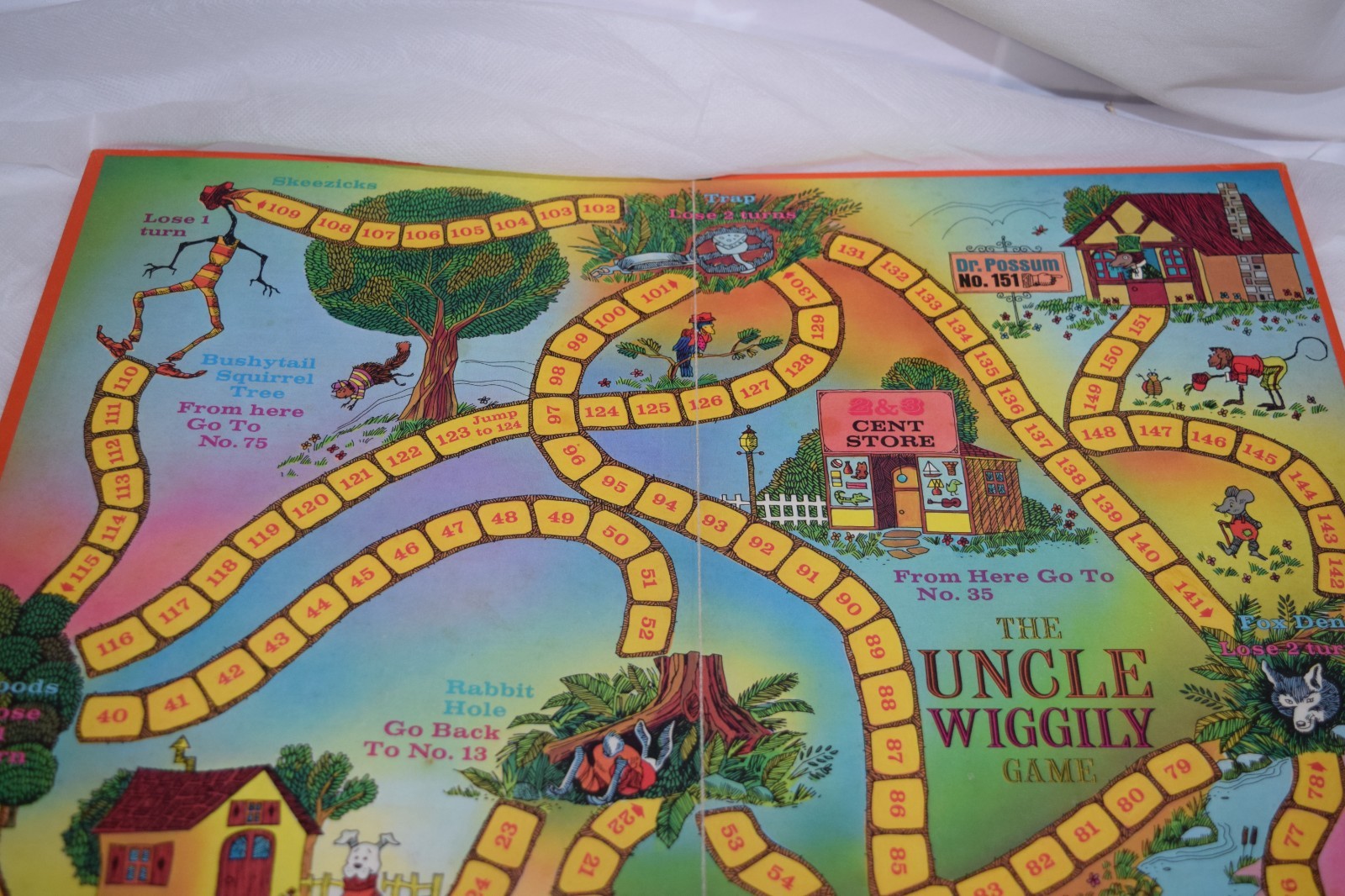 Vintage 1967 Uncle Wiggily Board Game Parker Brothers 100% Complete GUC