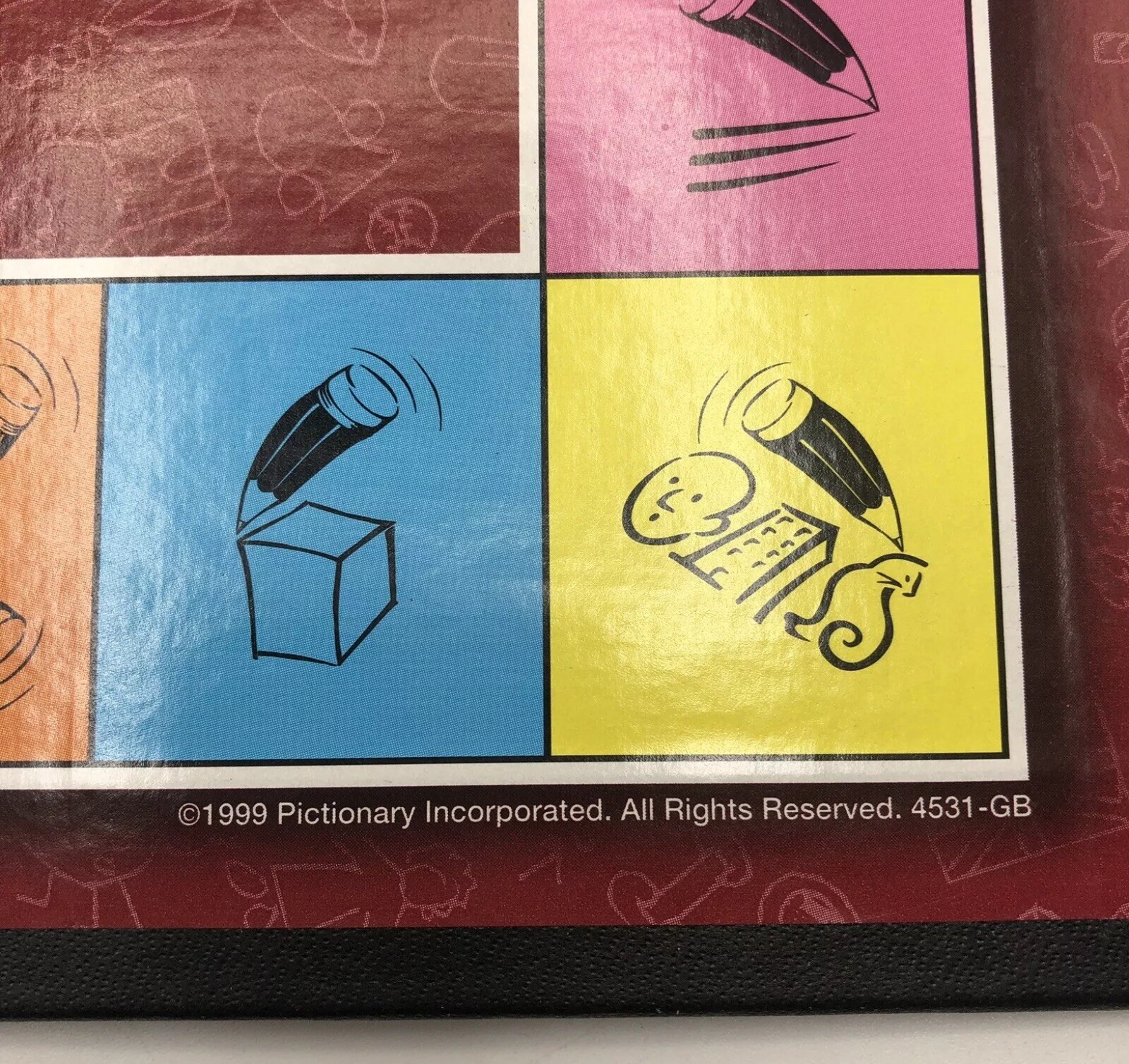Pictionary Replacement Game Board And Instructions 2000 The Game Of Quick Draw