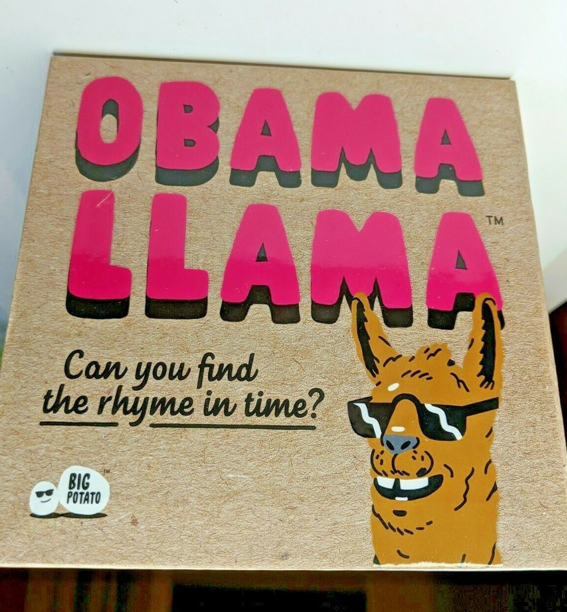 Game Night OBAMA LLAMA Party / Family Game Celebrity Theme Rhyming Fun EXCELLENT